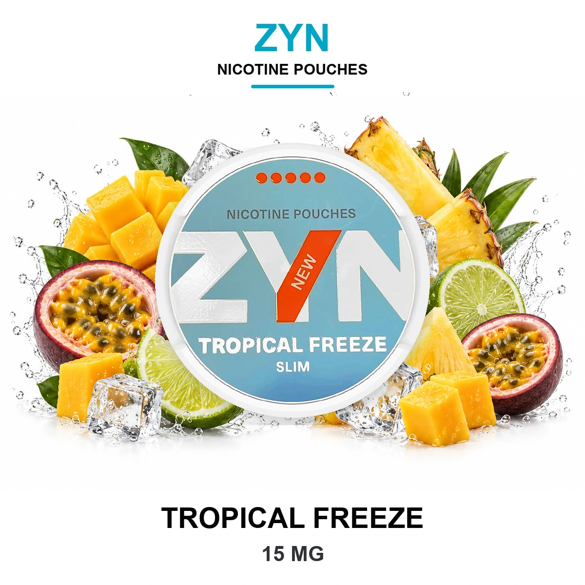 ZYN Tropical Freeze 15mg Nicotine Pouches
