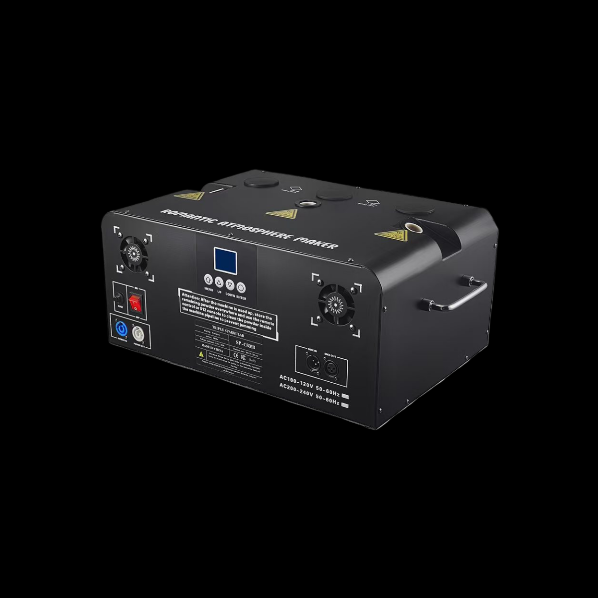 Three-nozzle cold spark machine