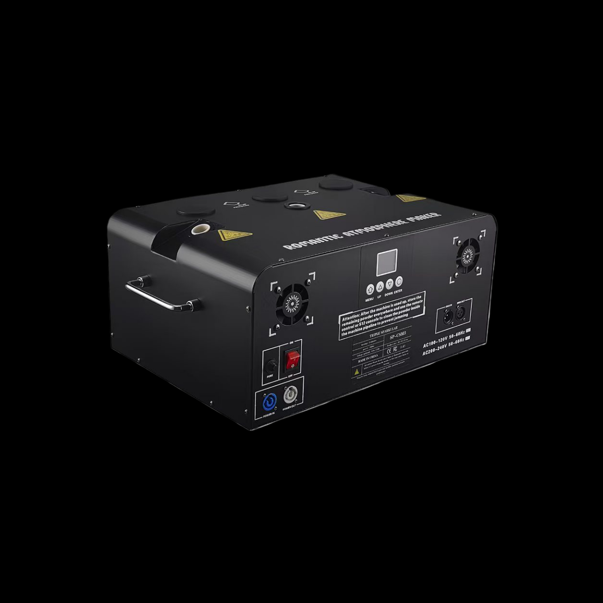 Three-nozzle cold spark machine