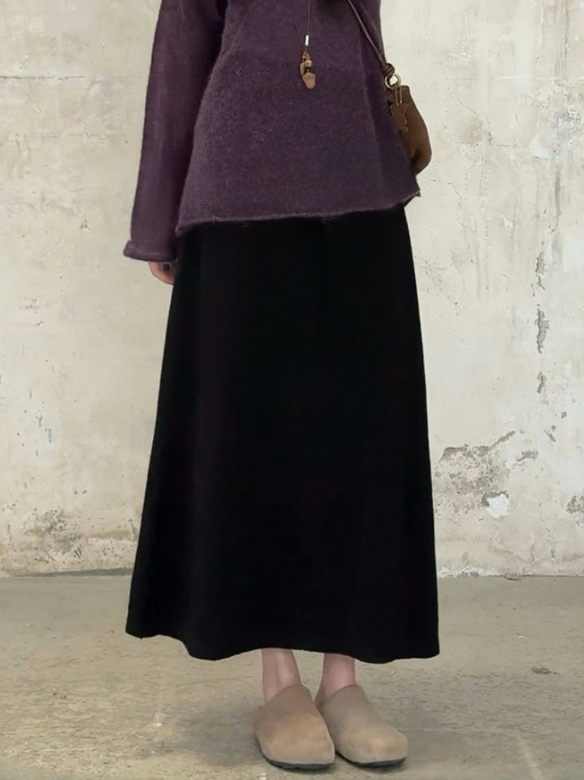 【巨溫柔】秋日慵懶風韓系套裝 針織毛衣+半身裙套裝