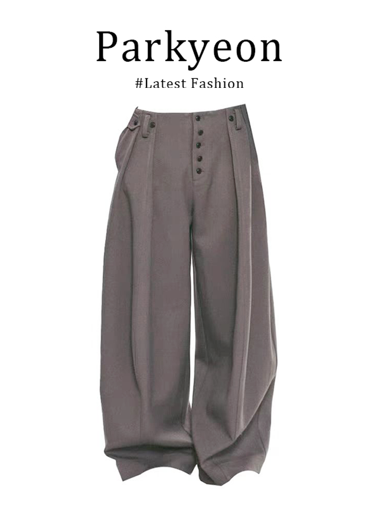 初秋日系套裝 針織提花開衫+闊腿休閒褲