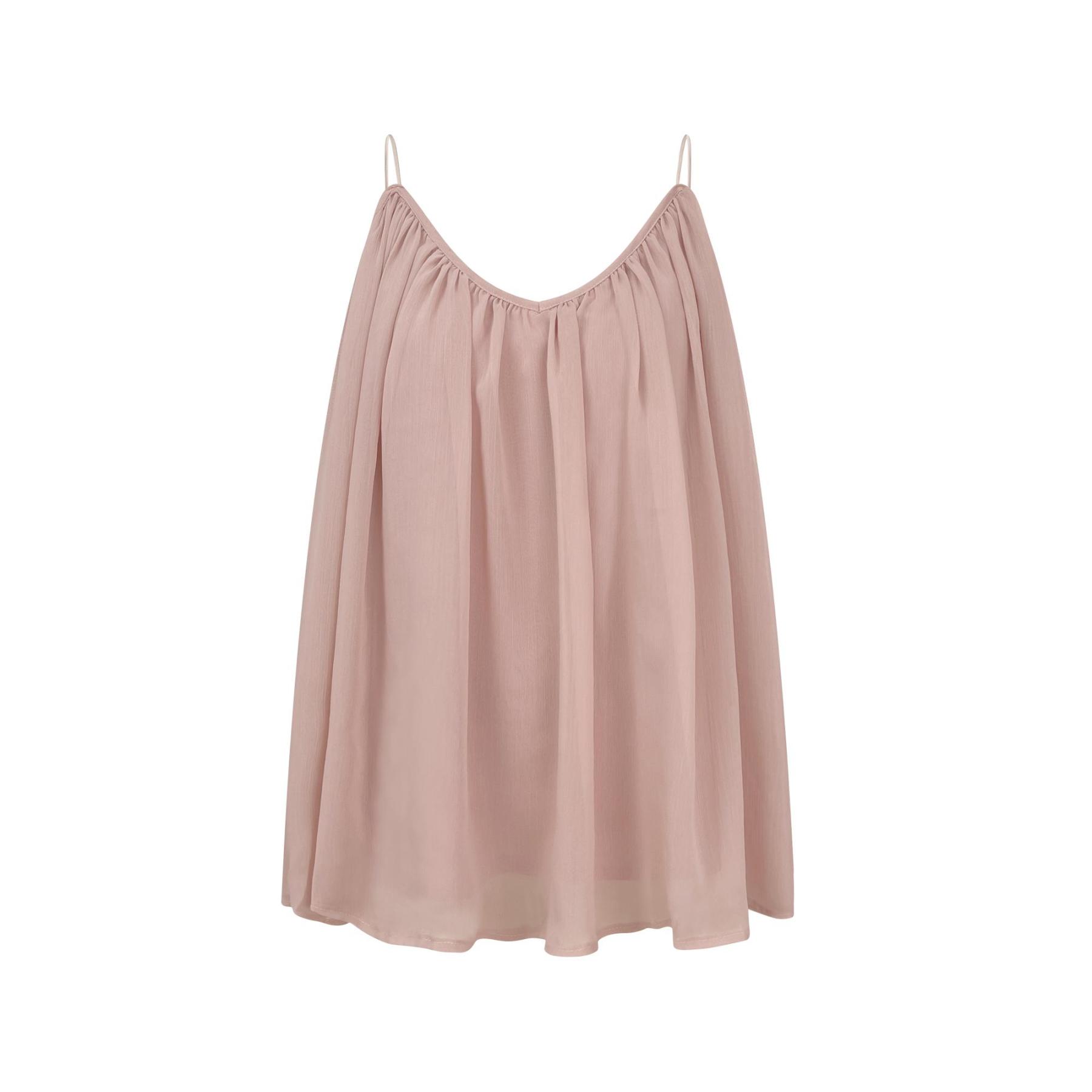 日系紗紗套裝 吊帶V領+復古印花休閒長褲｜涼感透氣 巨包容