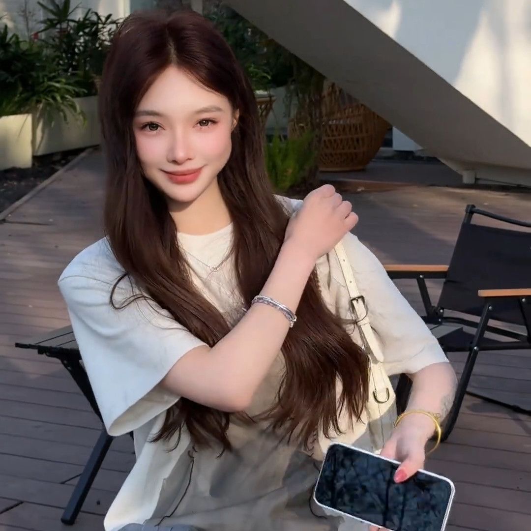 日系 初夏套裝 印花T恤+高腰半身裙｜知性美 寬鬆顯瘦