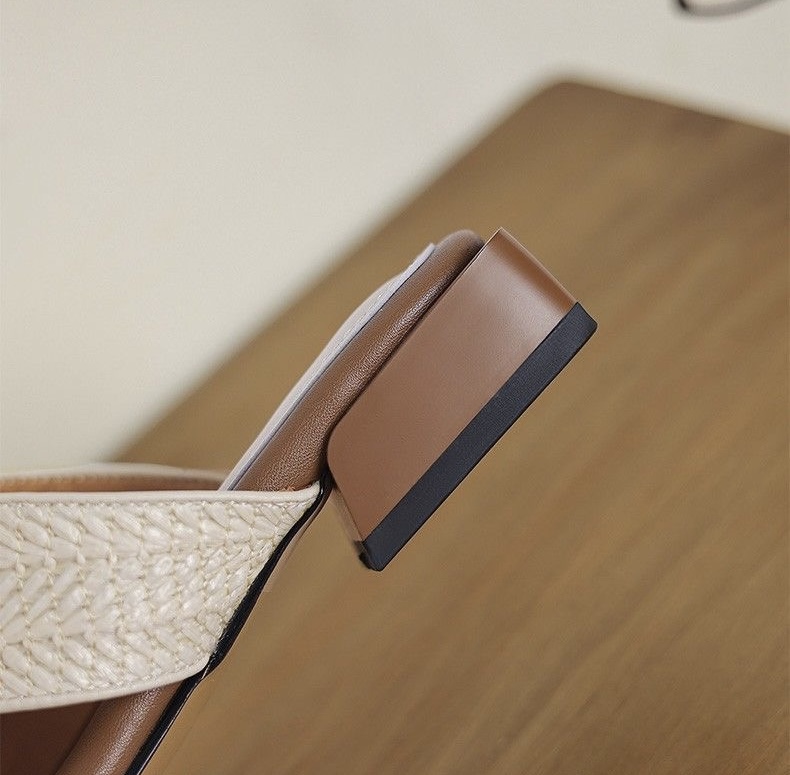 「復古風」編織單鞋 法式優雅風 休閒度假感 3CM高 ｜鞋面舒適柔軟