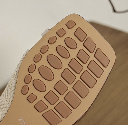 「復古風」編織單鞋 法式優雅風 休閒度假感 3CM高 ｜鞋面舒適柔軟