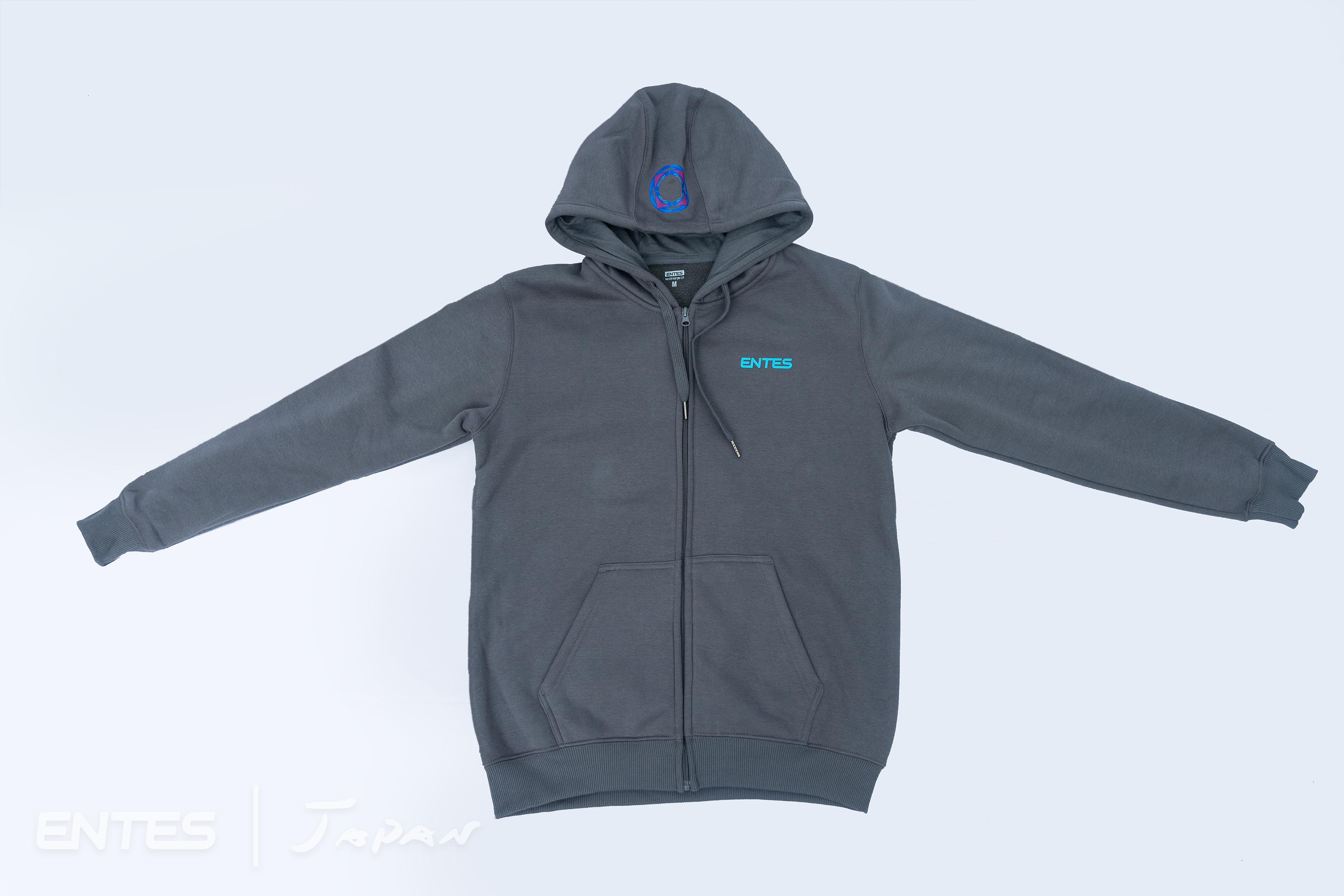 RACINGフード付きフルジップパーカー