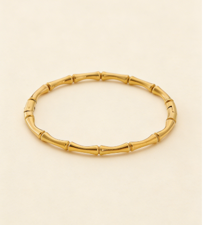 กำไลข้อไม้ไผ่สีทอง "นพเก้า" - เครื่องประดับเสริมพลังบวก ปรับสมดุลชีวิตและดึงดูดความมั่งคั่ง