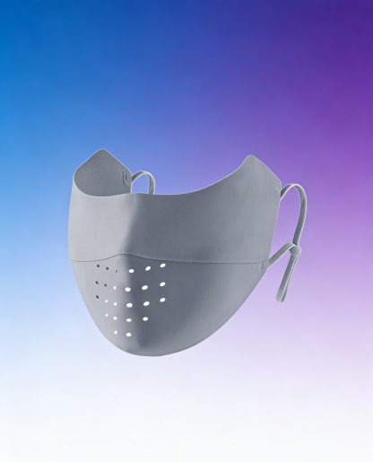 หน้ากากกันแดดผ้าไอซ์ซิลค์ (Face Mask UV) | ไร้รอยต่อ ระบายอากาศ 3 มิติ | หายใจสะดวก เนื้อผ้าเย็นสบาย ไม่เลอะเครื่องสำอาง | กันรังสี UV 100%