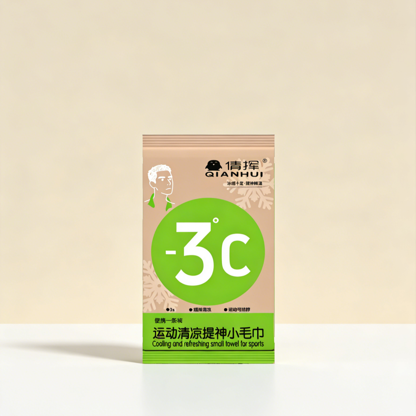 แผ่นเช็ดตัวเย็นสบาย ลดอุณหภูมิ -3.5℃ เย็นนาน 3 ชั่วโมง สูตรสดชื่น ไม่เหนียวเหนอะหนะ สำหรับกิจกรรมกลางแจ้งและออกกำลังกาย