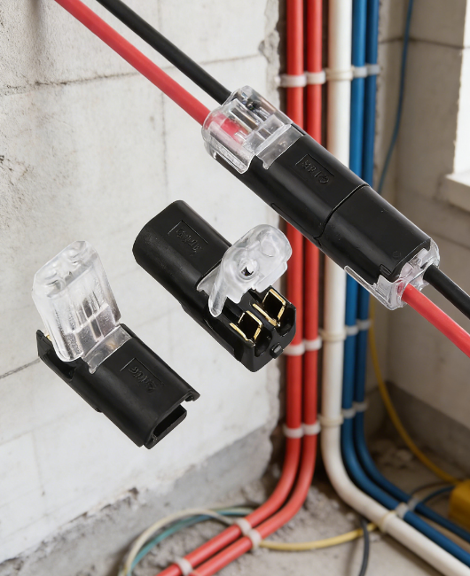 ตัวต่อสายไฟ LED แบบล็อค ไม่ต้องบัดกรี เชื่อมต่อง่าย แน่นหนา สำหรับมืออาชีพ