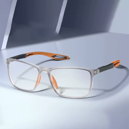 แว่นสายตายาวแฟชั่น แนวสปอร์ต - ขาแว่นซิลิโคน นุ่ม สบายผิว ยืดหยุ่นสูงไม่หลุดง่าย - เลนส์ชัดถนอมสายตา