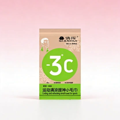 แผ่นเช็ดตัวเย็นสบาย ลดอุณหภูมิ -3.5℃ เย็นนาน 3 ชั่วโมง สูตรสดชื่น ไม่เหนียวเหนอะหนะ สำหรับกิจกรรมกลางแจ้งและออกกำลังกาย
