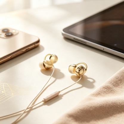 หูฟังมีสายแบบคลิปออน | ใส่สบายไม่เจ็บหู | รองรับ Type-C / Lightning / 3.5mm