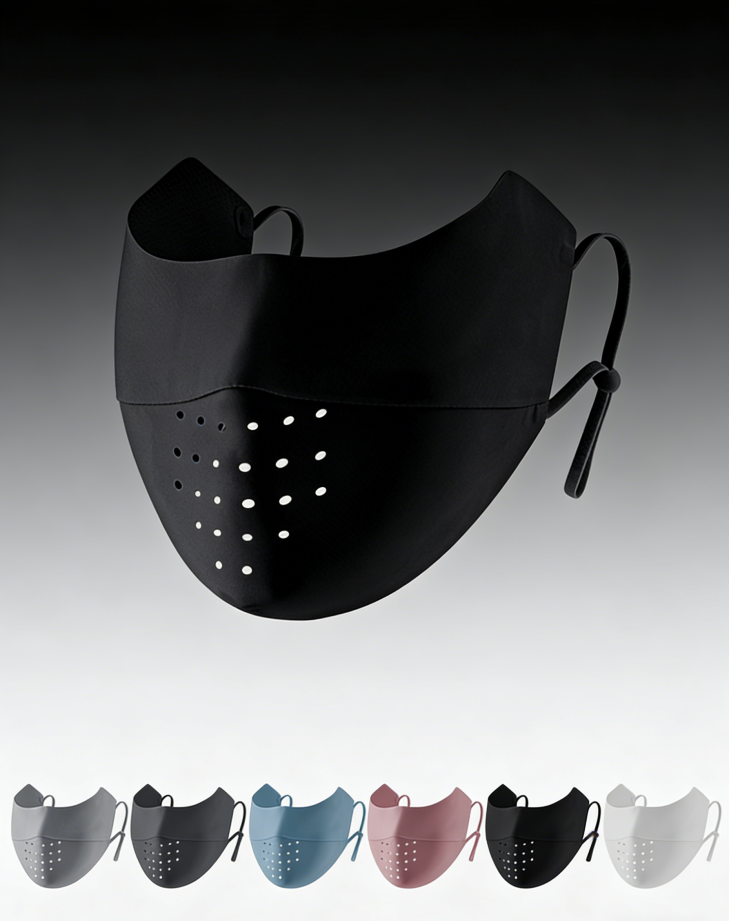 หน้ากากกันแดดผ้าไอซ์ซิลค์ (Face Mask UV) | ไร้รอยต่อ ระบายอากาศ 3 มิติ | หายใจสะดวก เนื้อผ้าเย็นสบาย ไม่เลอะเครื่องสำอาง | กันรังสี UV 100%