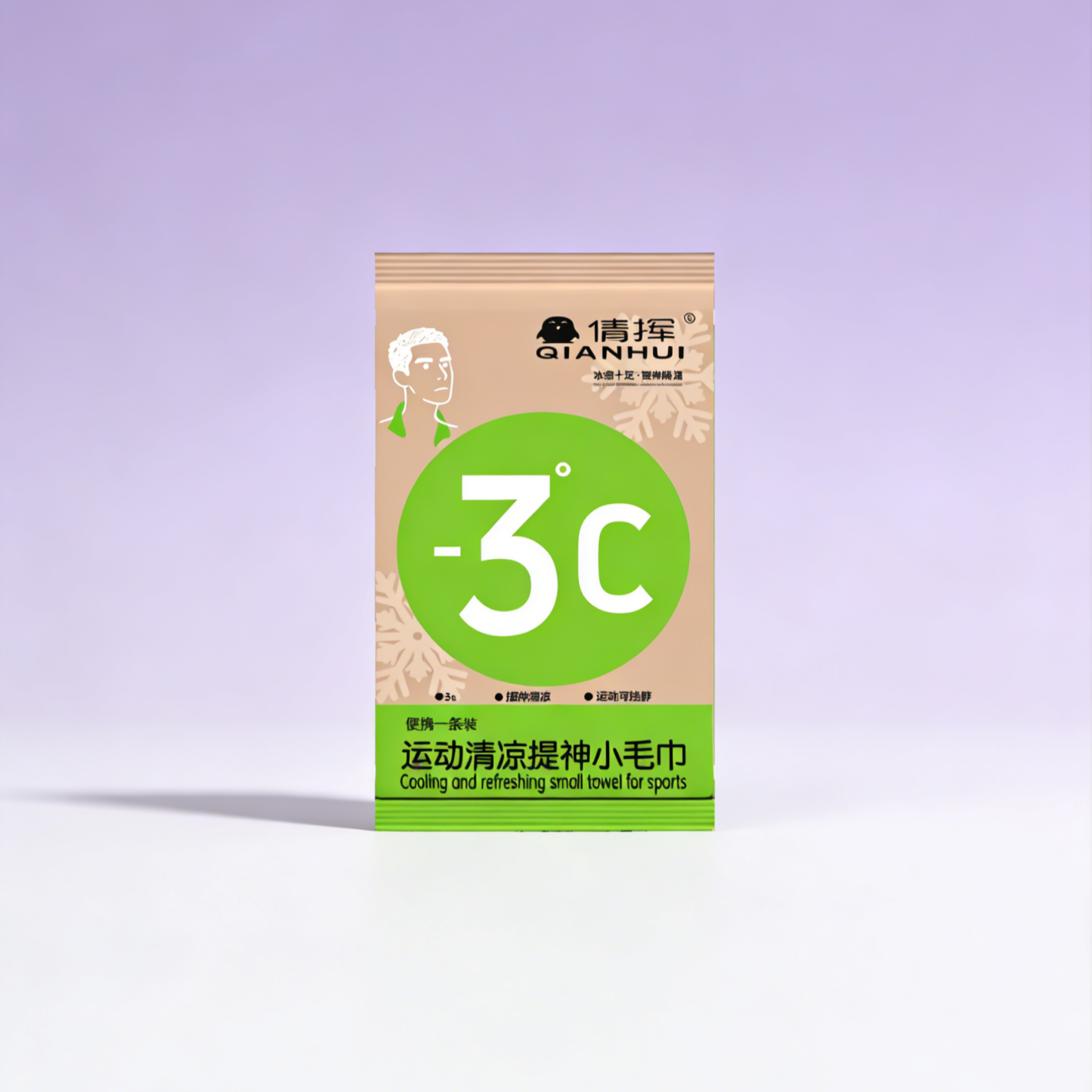 แผ่นเช็ดตัวเย็นสบาย ลดอุณหภูมิ -3.5℃ เย็นนาน 3 ชั่วโมง สูตรสดชื่น ไม่เหนียวเหนอะหนะ สำหรับกิจกรรมกลางแจ้งและออกกำลังกาย