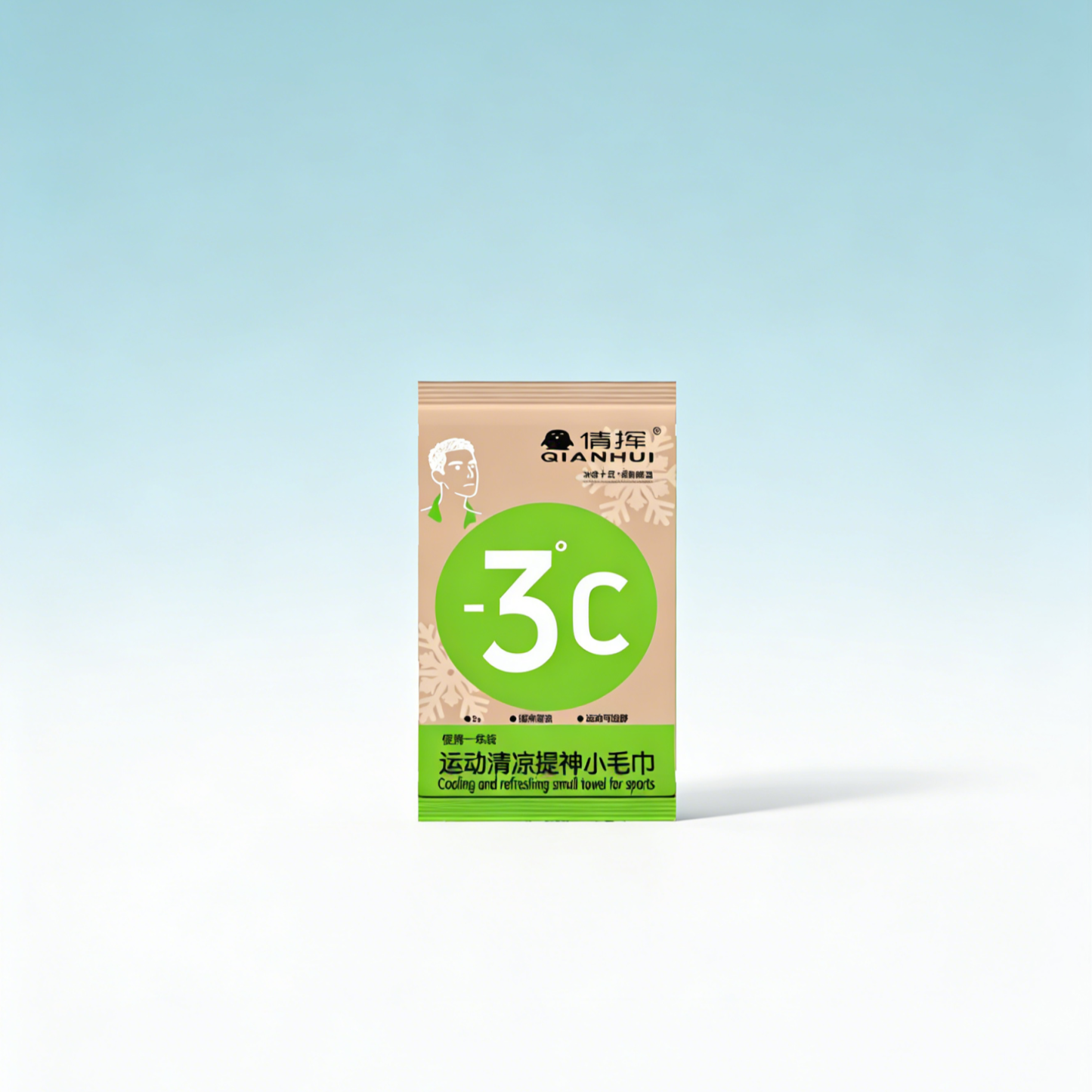 แผ่นเช็ดตัวเย็นสบาย ลดอุณหภูมิ -3.5℃ เย็นนาน 3 ชั่วโมง สูตรสดชื่น ไม่เหนียวเหนอะหนะ สำหรับกิจกรรมกลางแจ้งและออกกำลังกาย