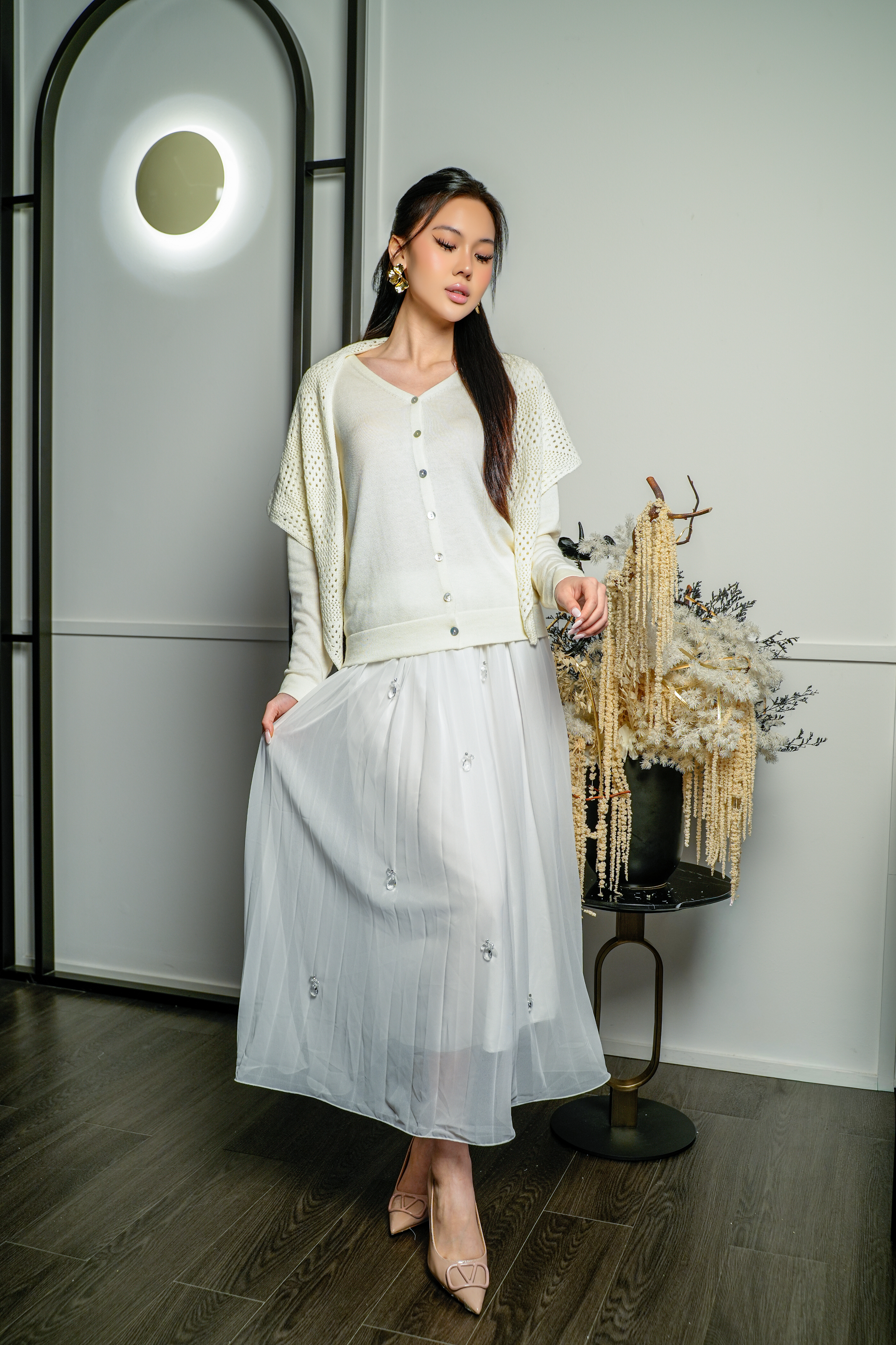 Liora Lace Trim Top MC2175