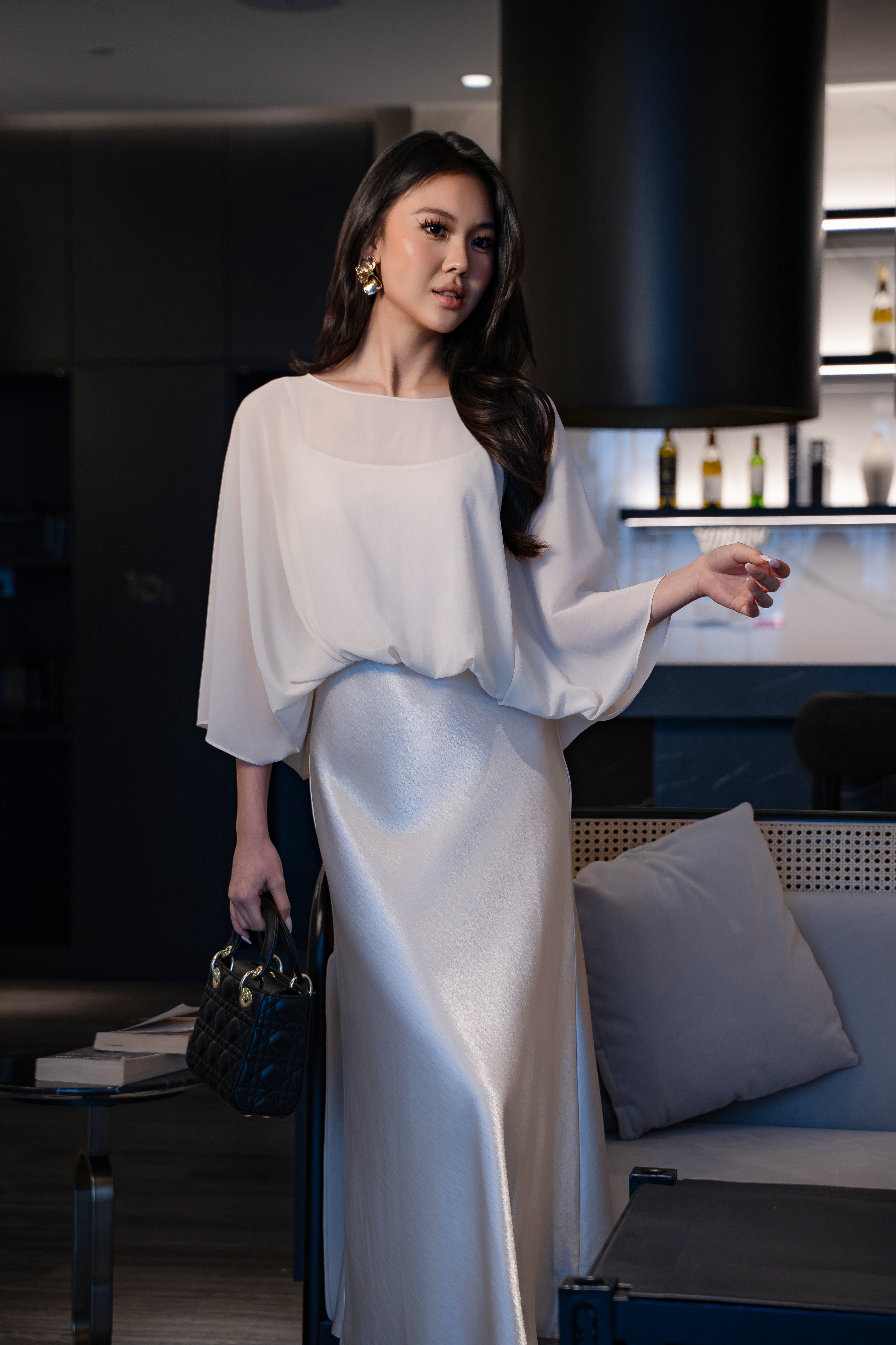 Veloura Satin Drape Set MC2124