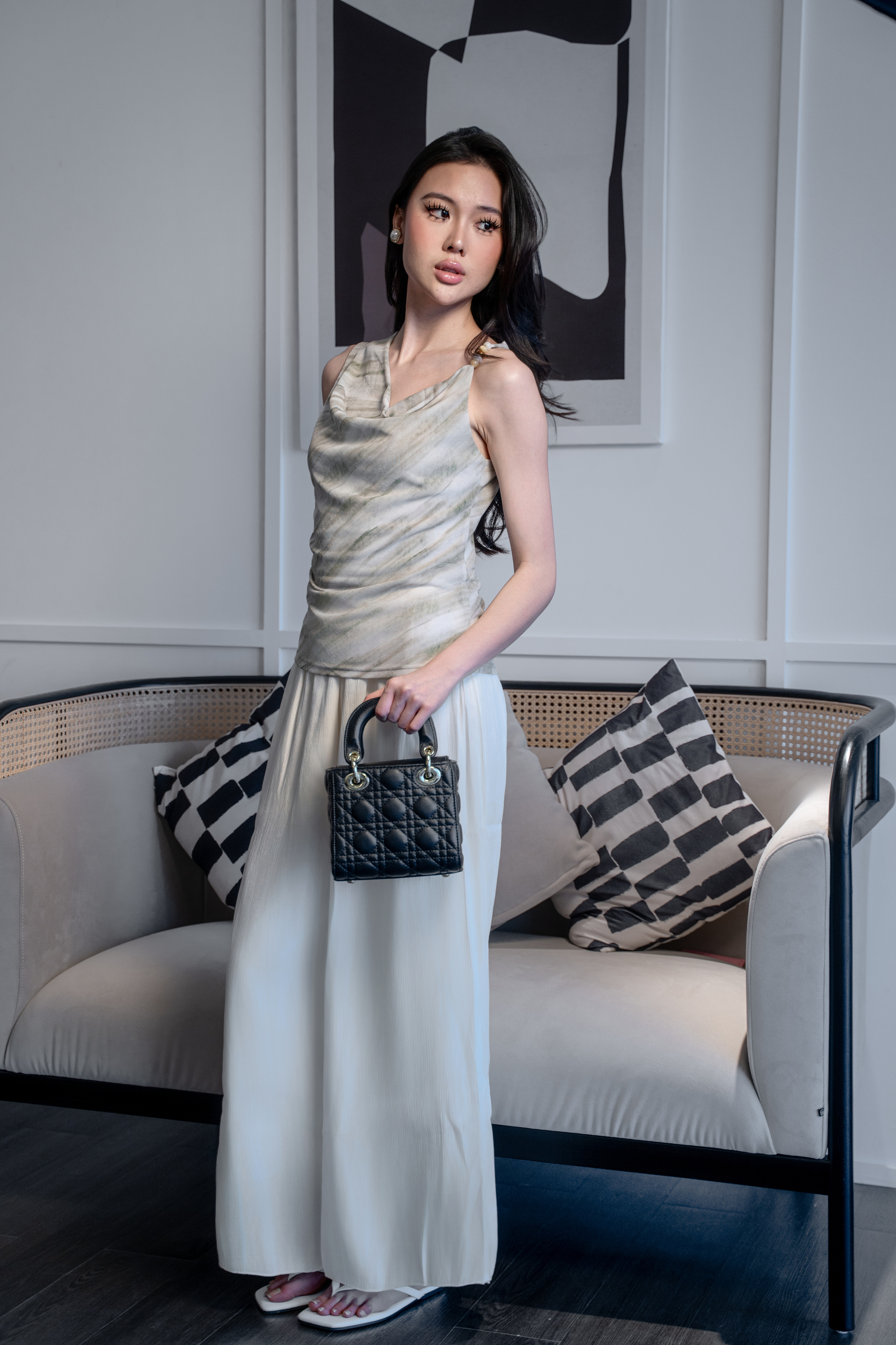 Marble Drape Top MC2126