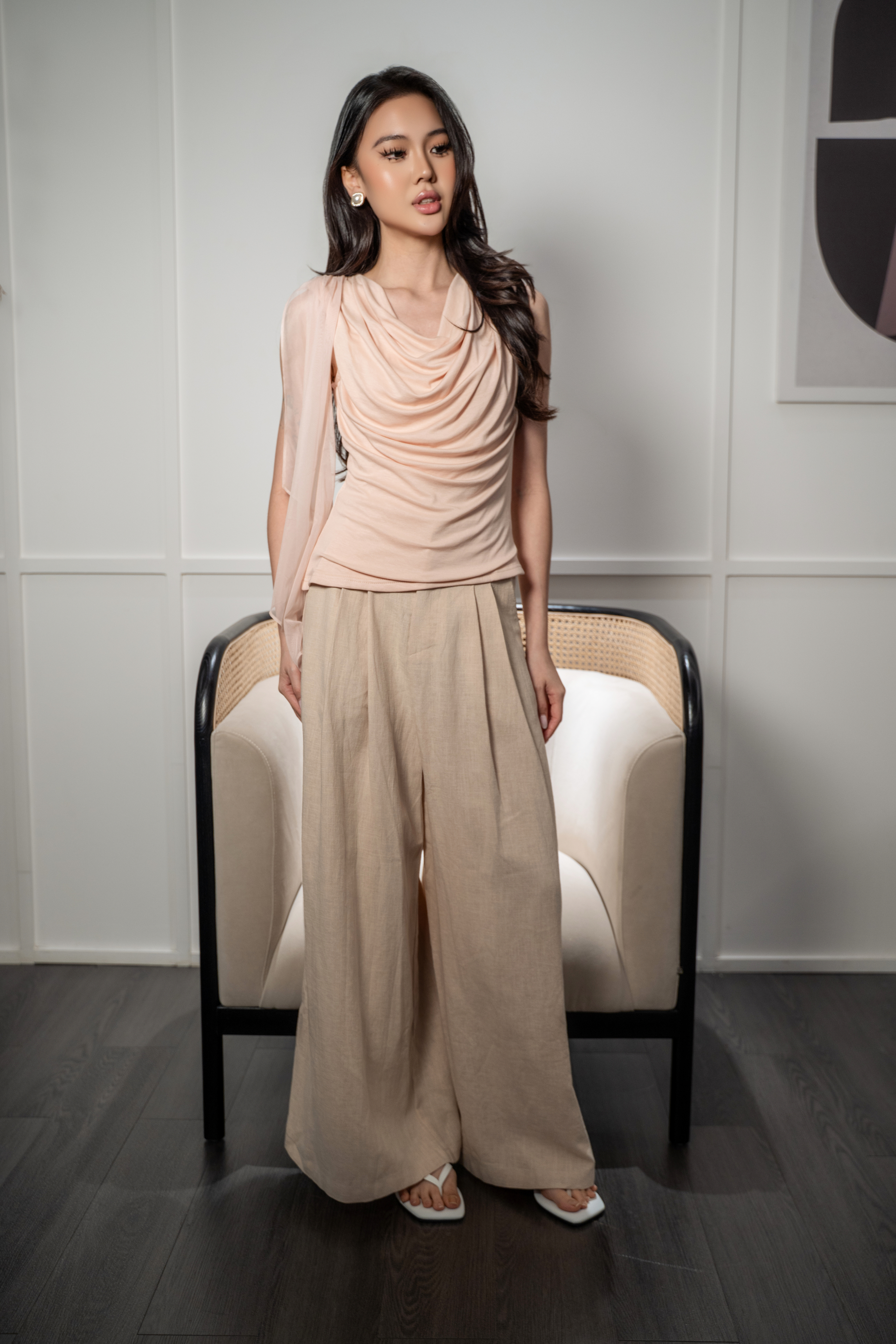 Linen Pleat Wide Pants MC2129