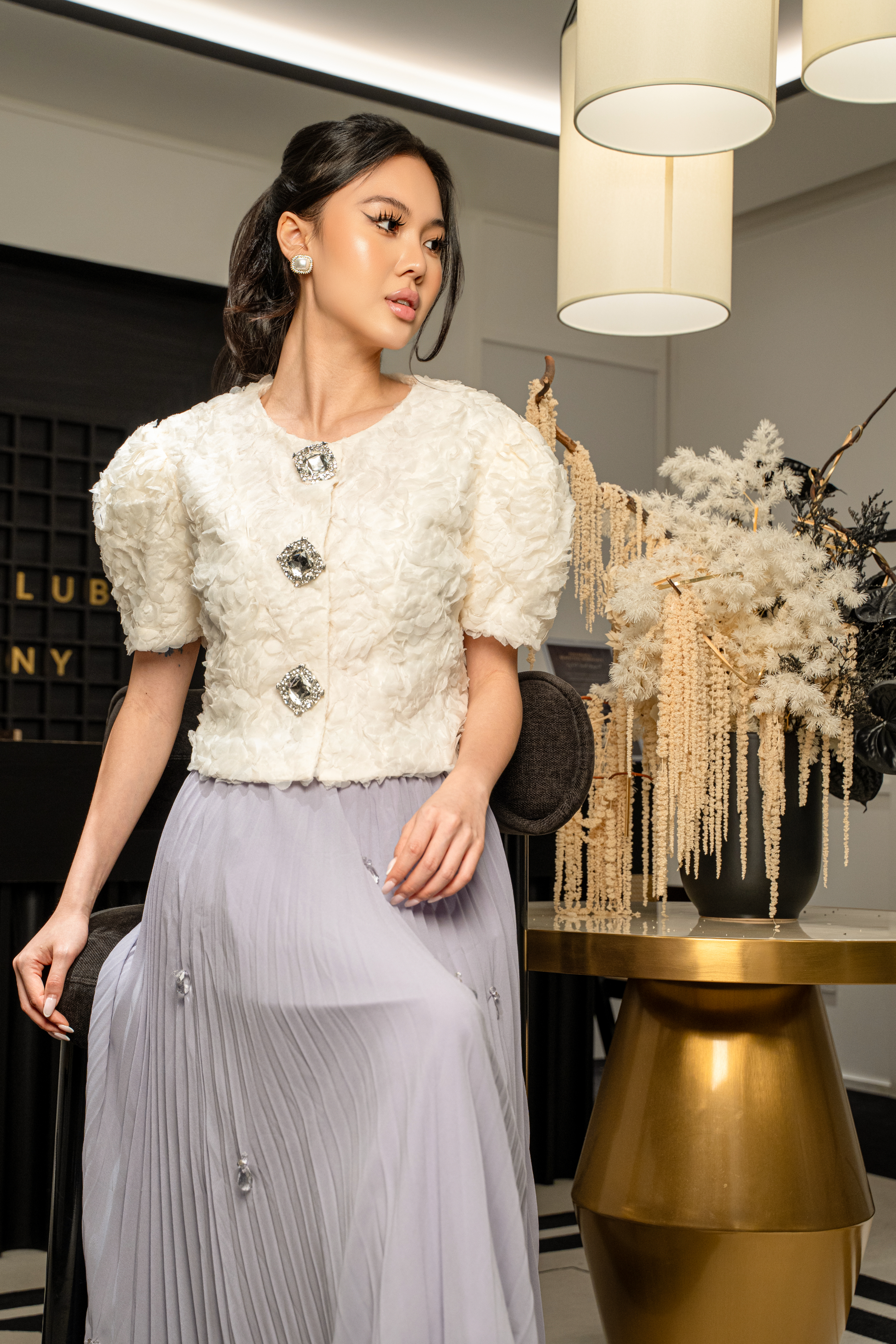 Textured Button-Up Knit Cardigan Top MC2156