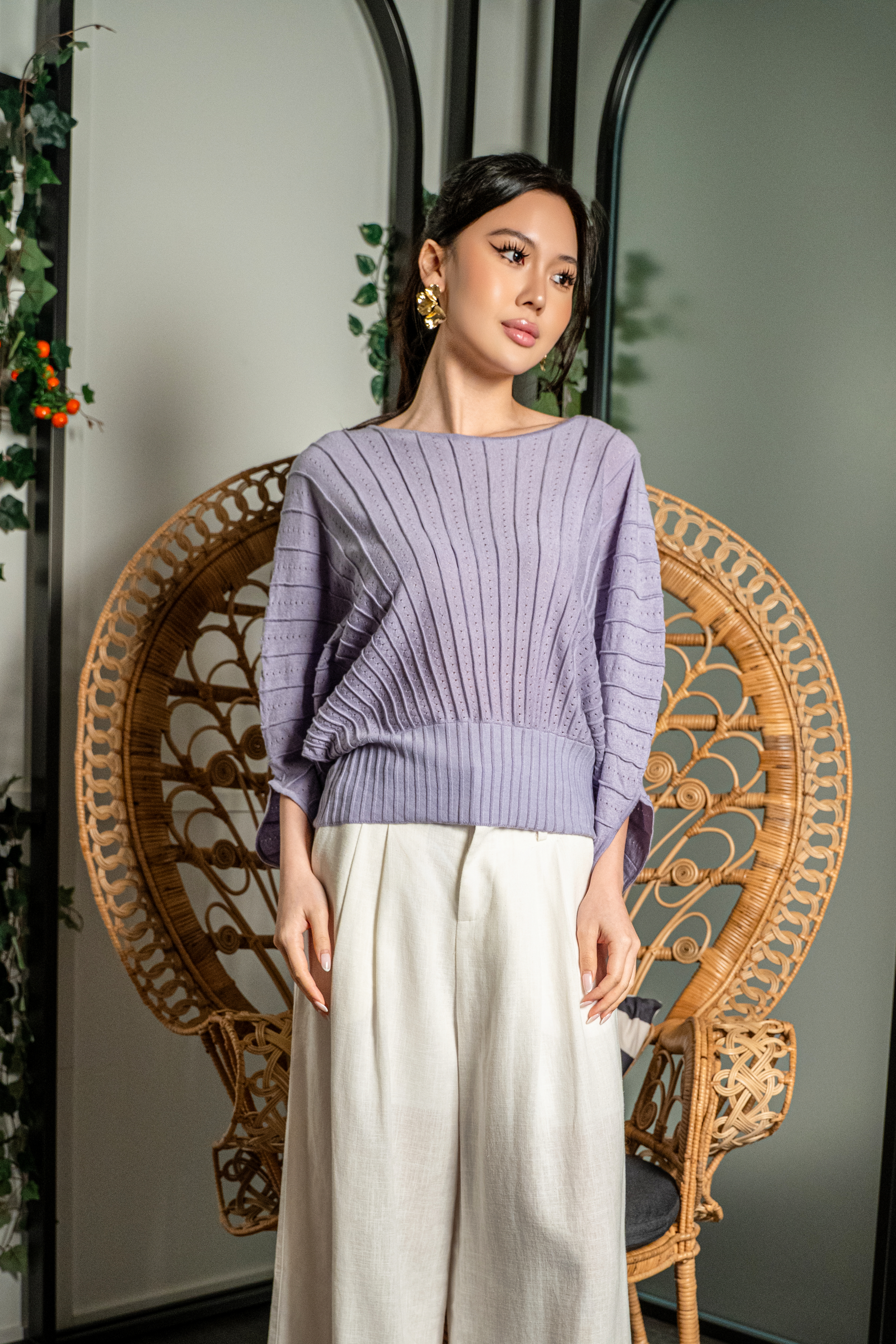 Sheer Knit Cardigan Top MC2154