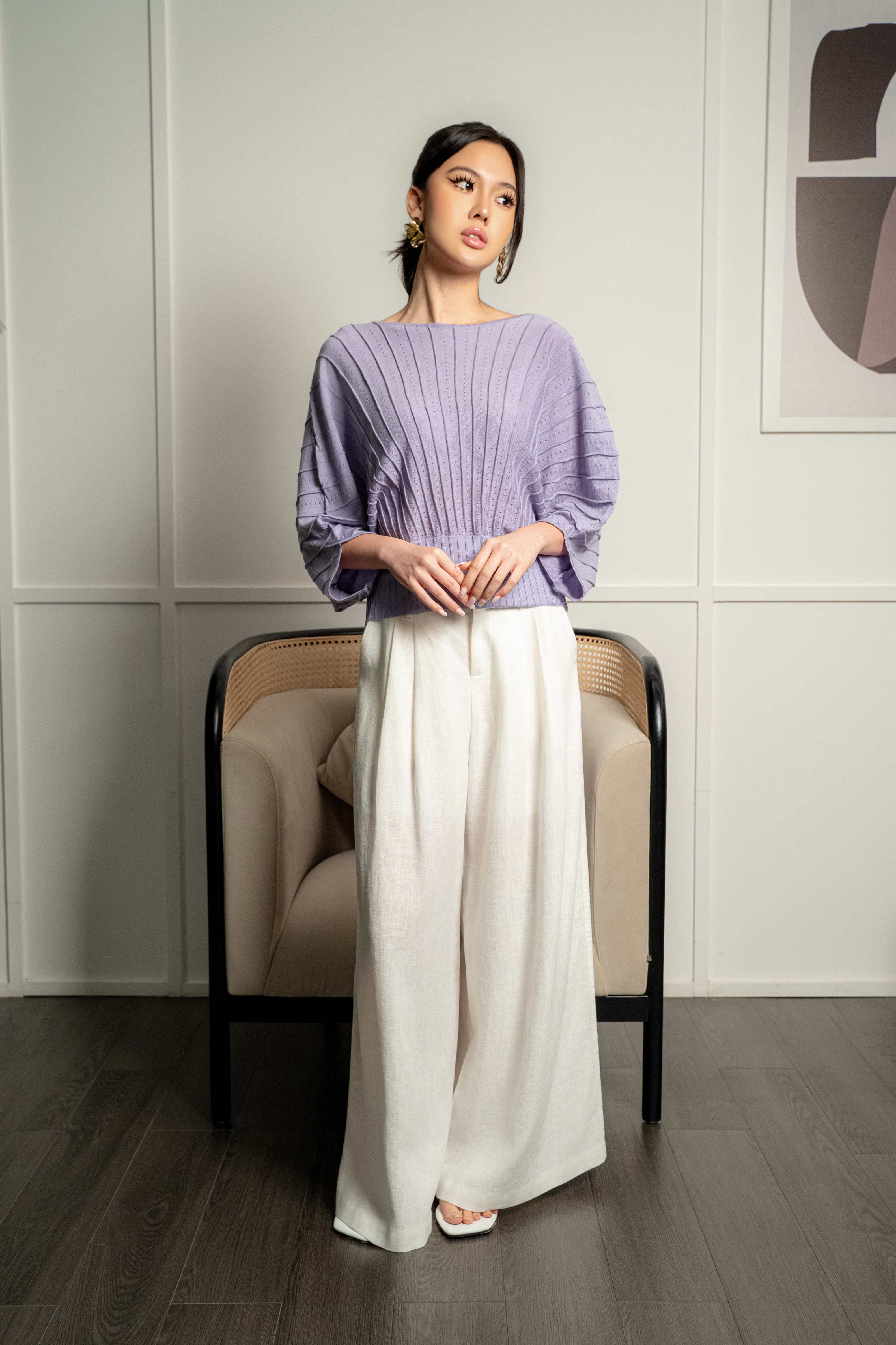 Sheer Knit Cardigan Top MC2154