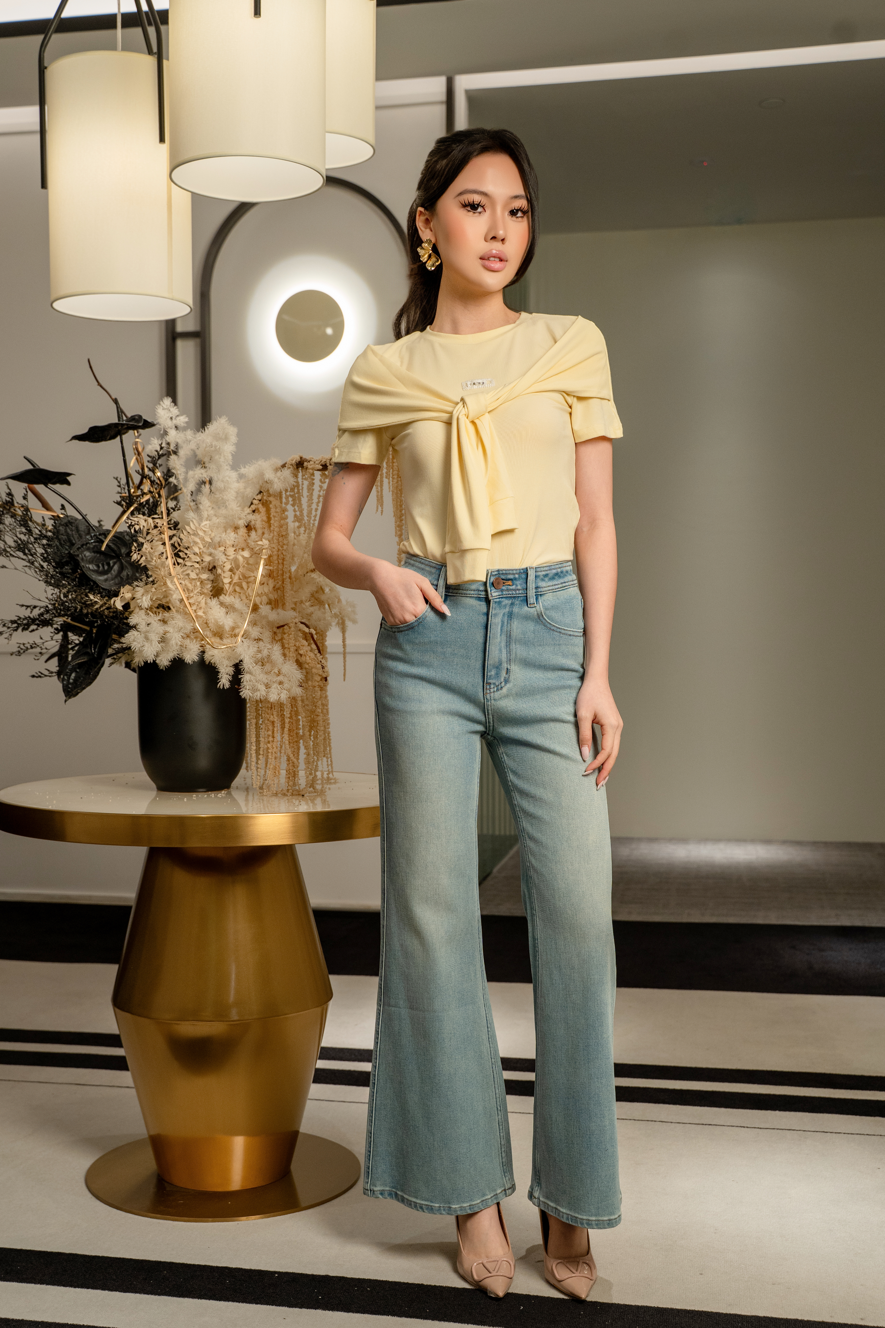 Minimal Crop Knit Top MC2151