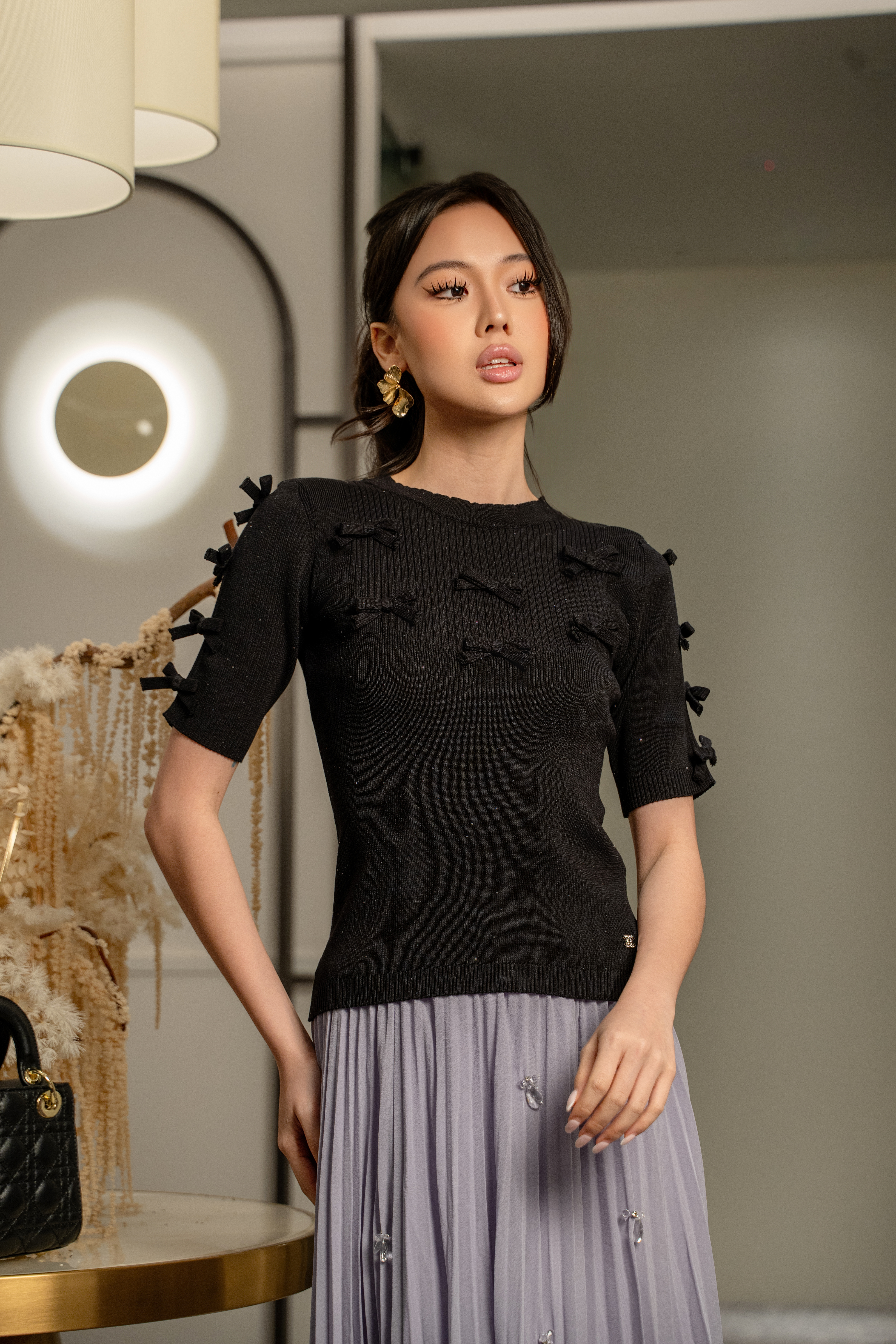 Ribbon Knit Top MC2149