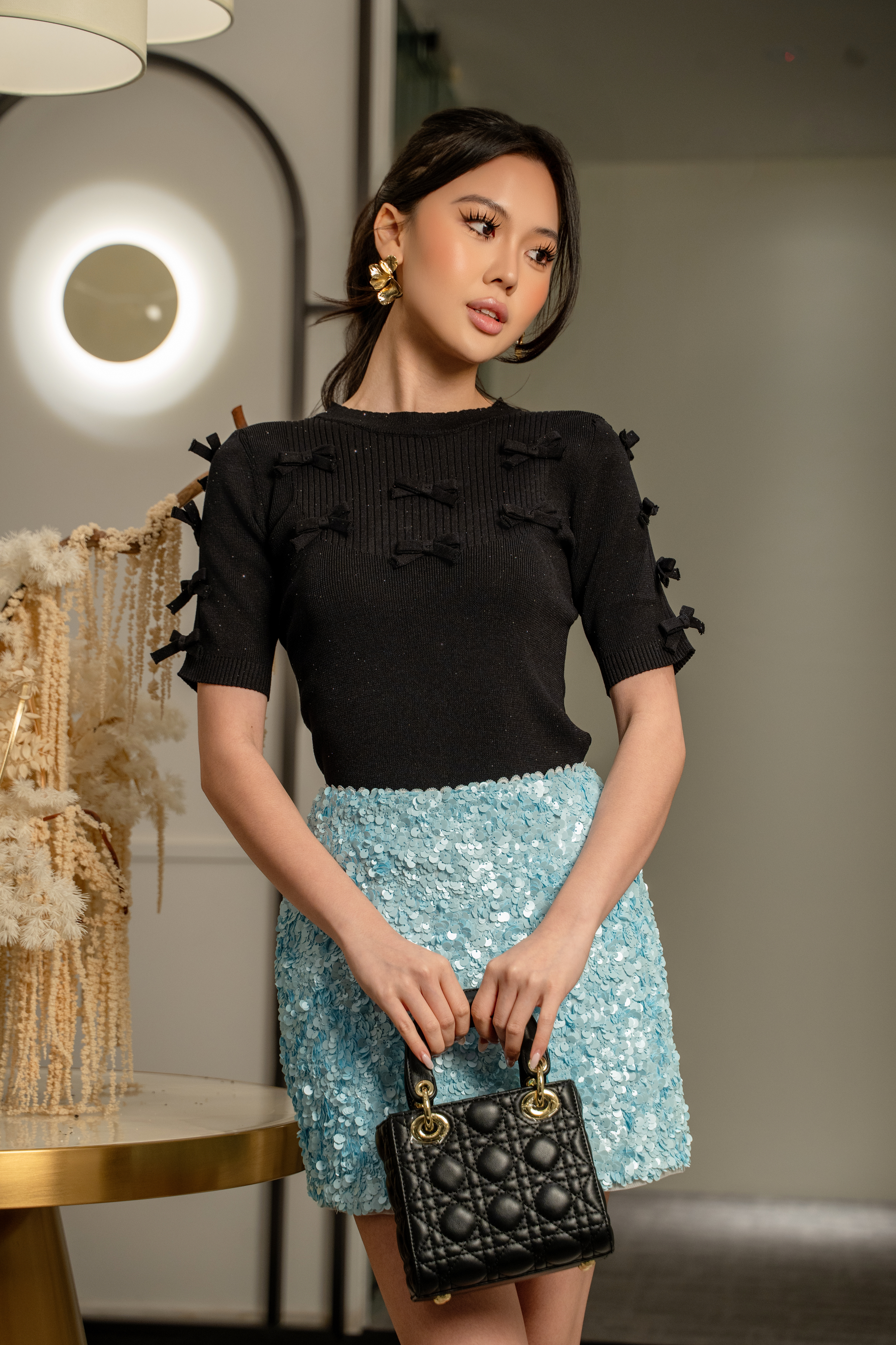 Ribbon Knit Top MC2149
