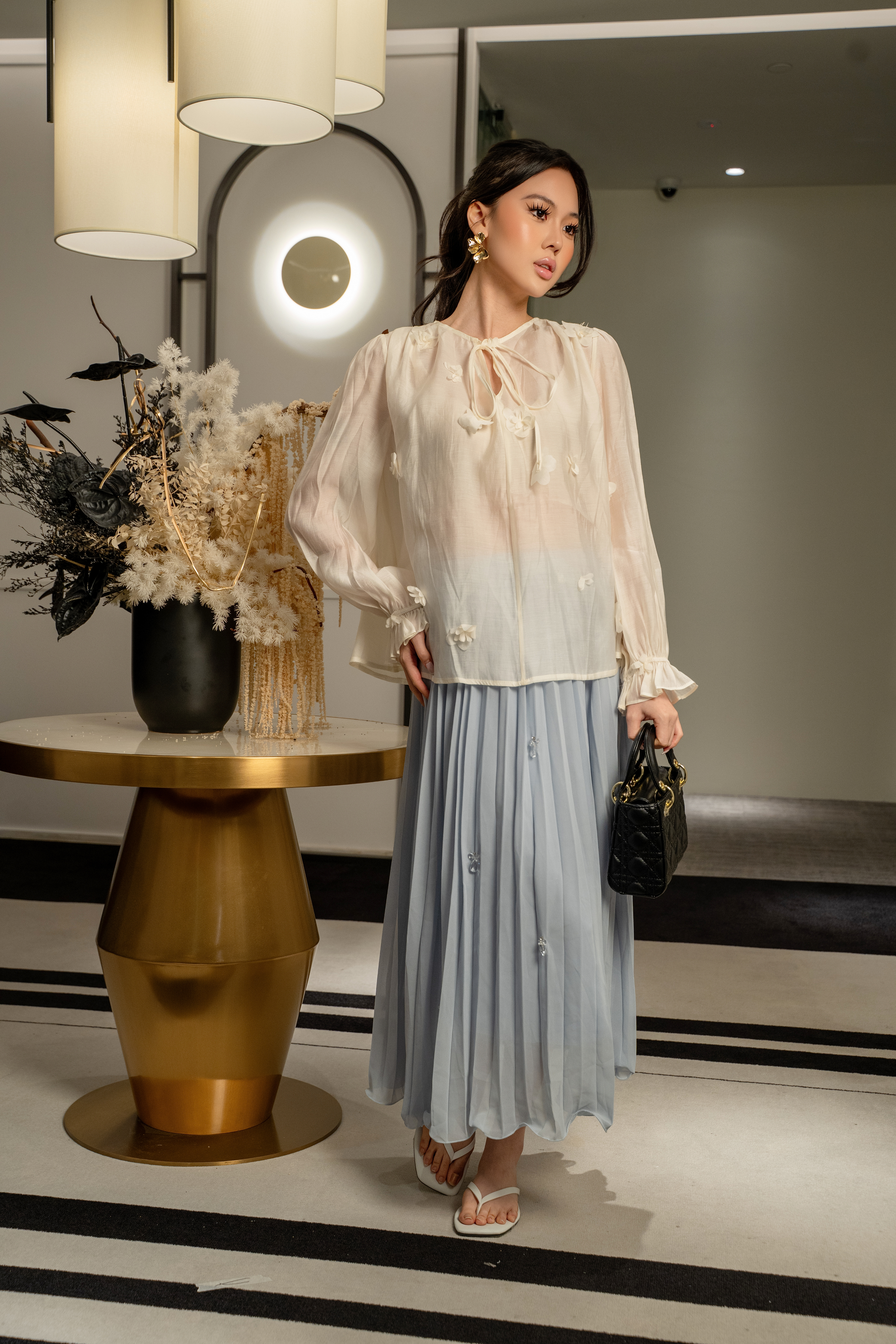 Flow Pleated Maxi Skirt MC2160