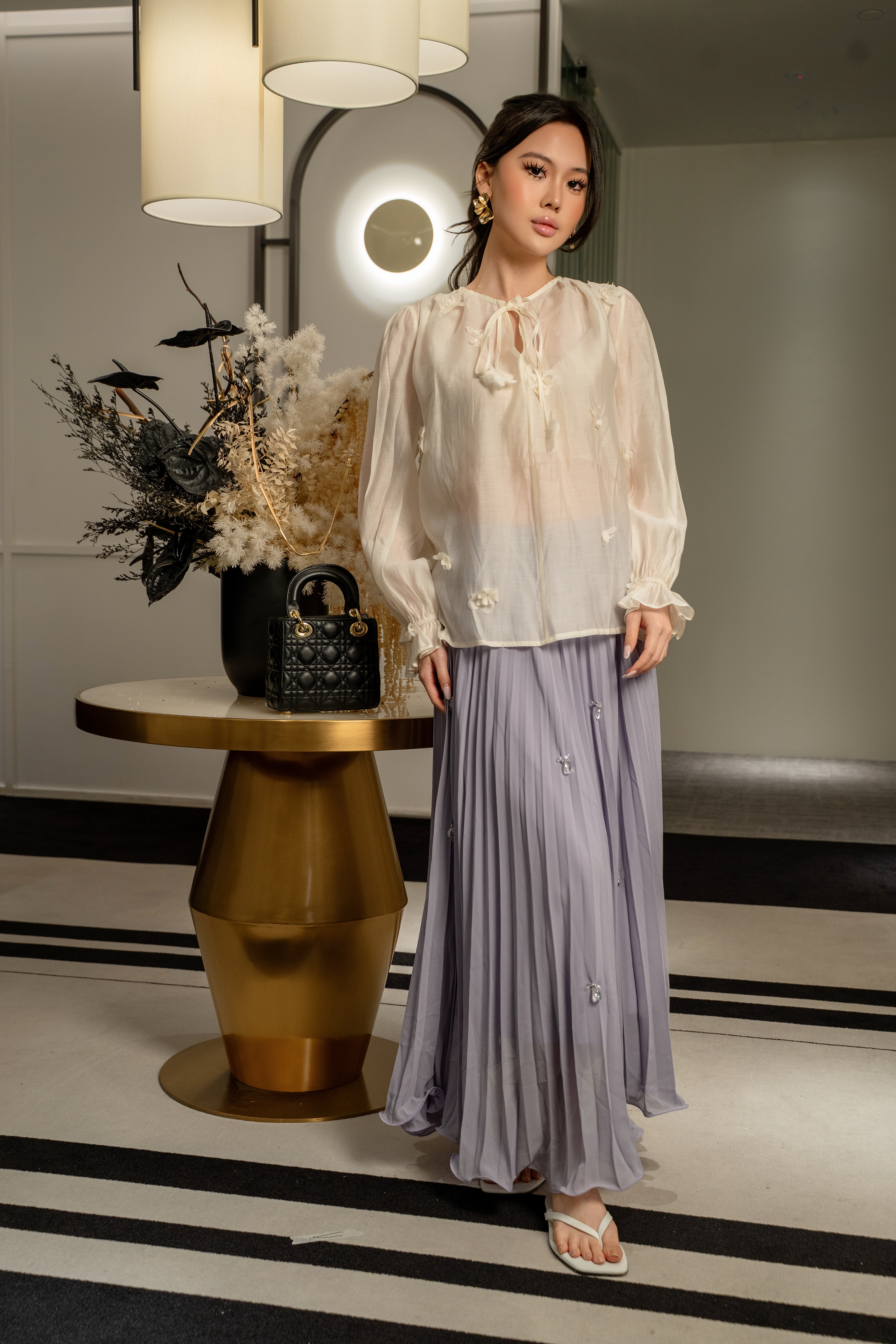 Flow Pleated Maxi Skirt MC2160