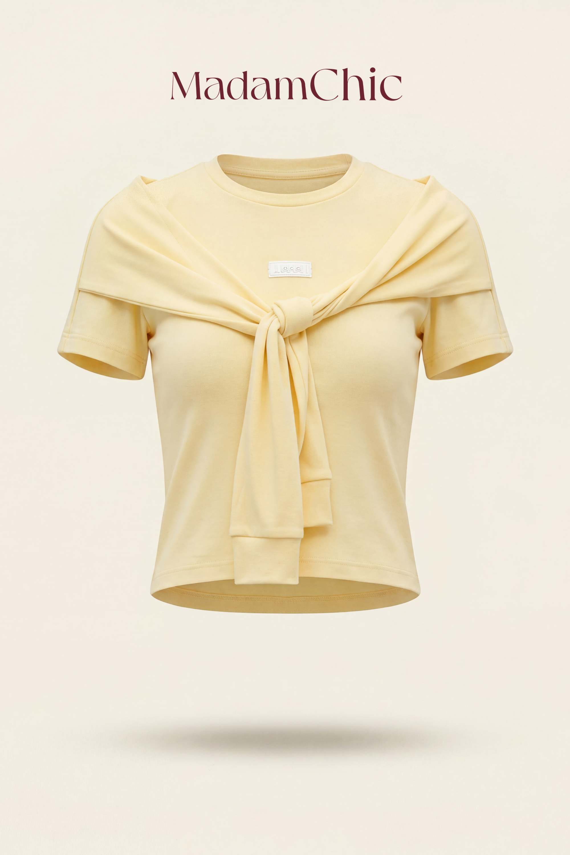 Minimal Crop Knit Top MC2151
