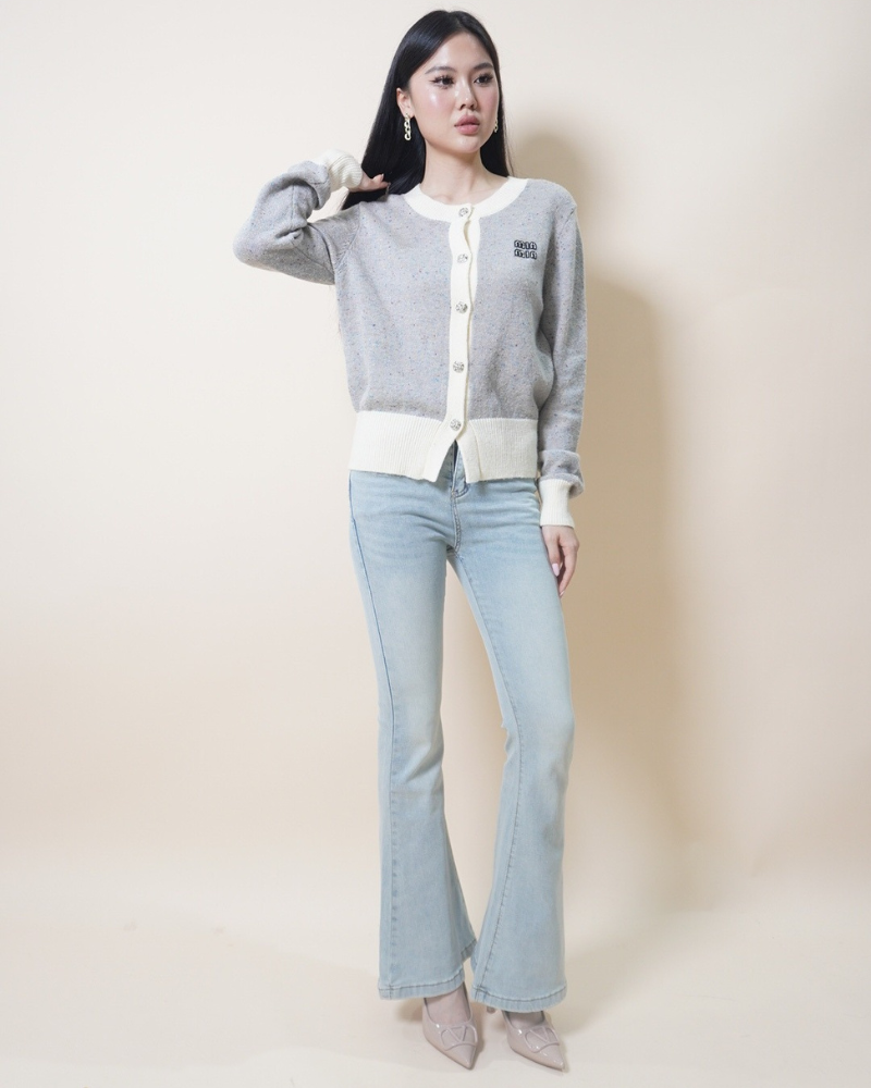 Mist & Cream Cardigan CC049