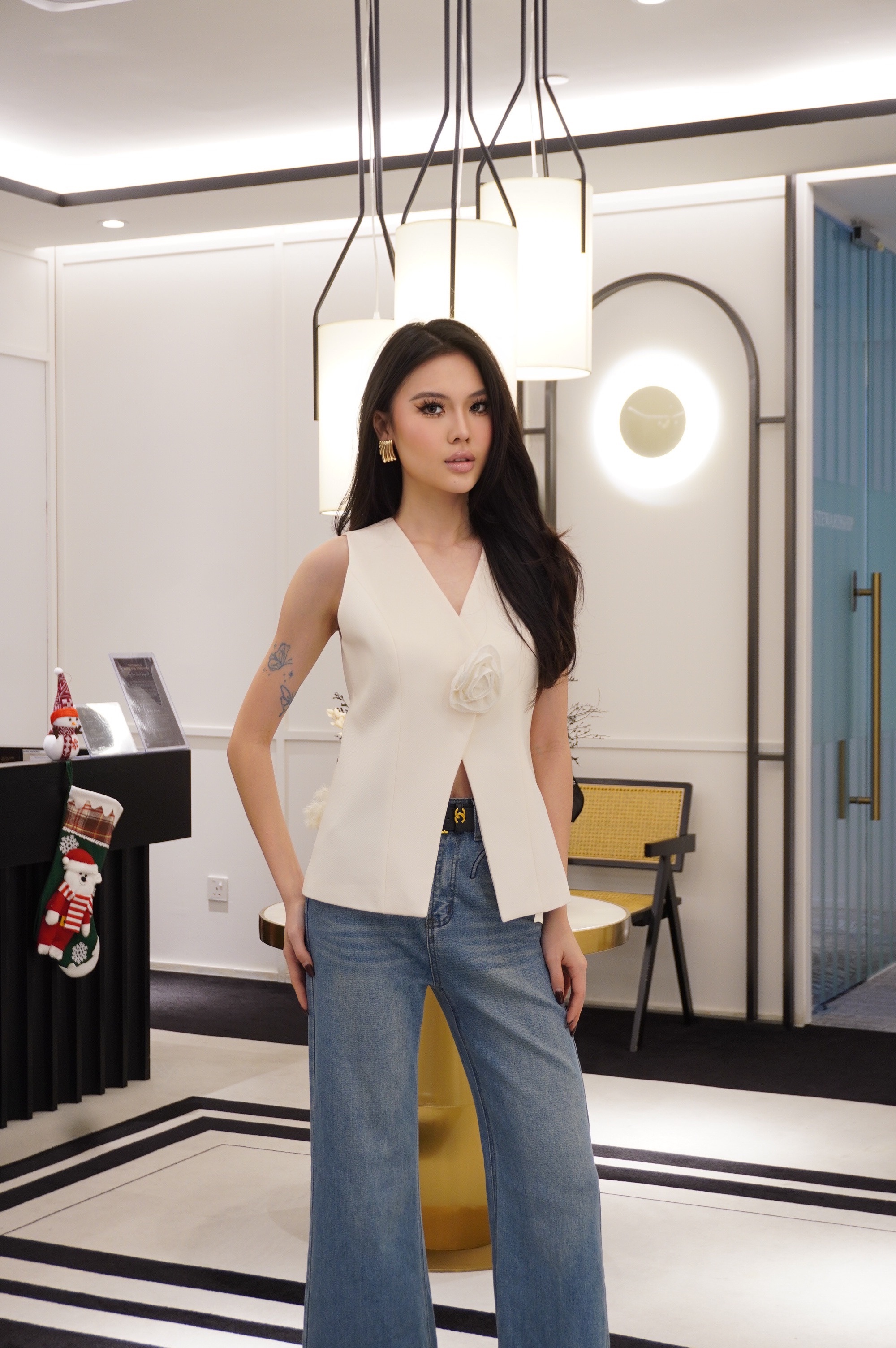 Roselle Sculpted Vest Top MC2044