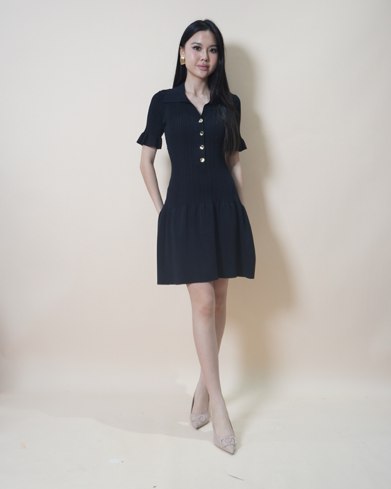 [Copy]Shimmer Curve Knit Dress CC504