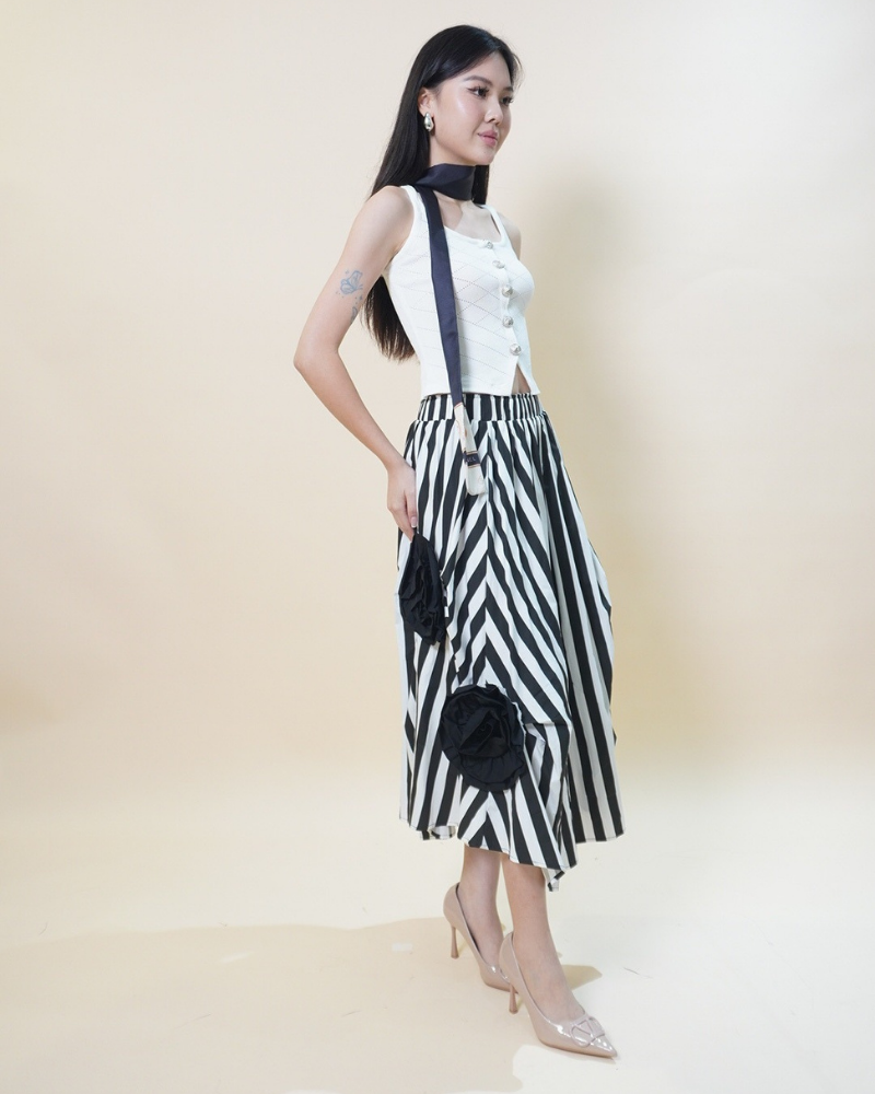 Rosette Midi Skirt CC417