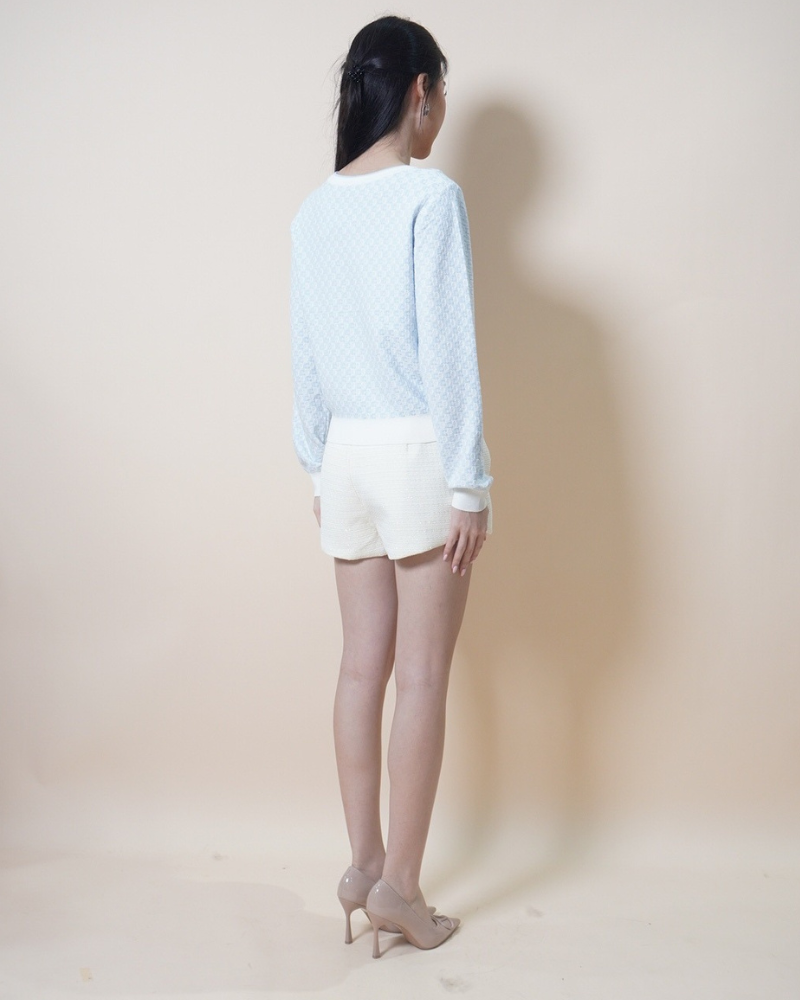 Pearl-Trim Knit Cardigan CC1041