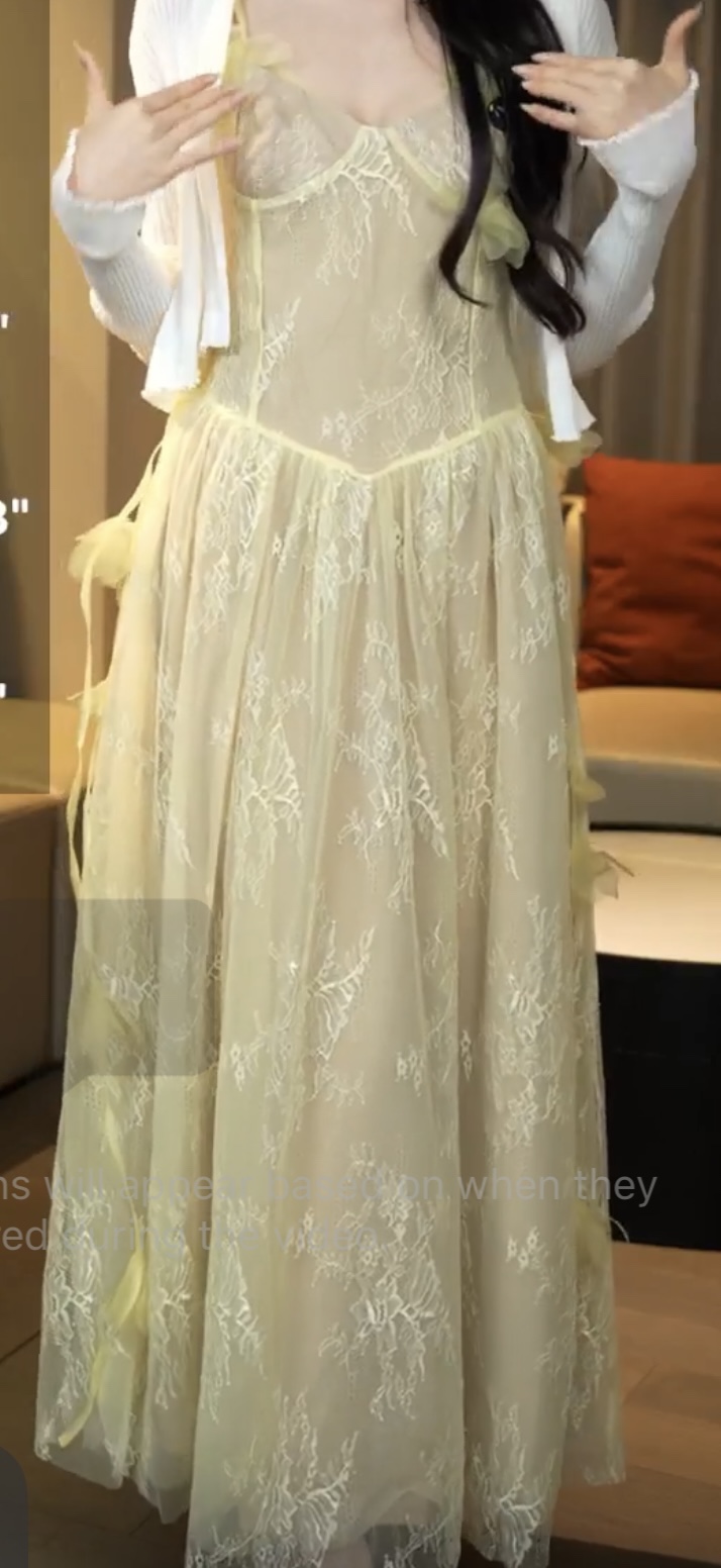 Floral Lace Gown Dress 2183