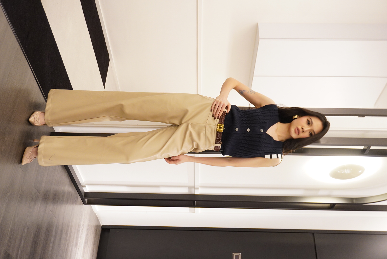 Elegant Knit Button Top MC2032