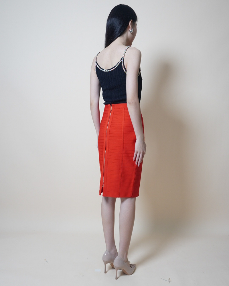 Crystal-Trim Knit Camisole CC334A