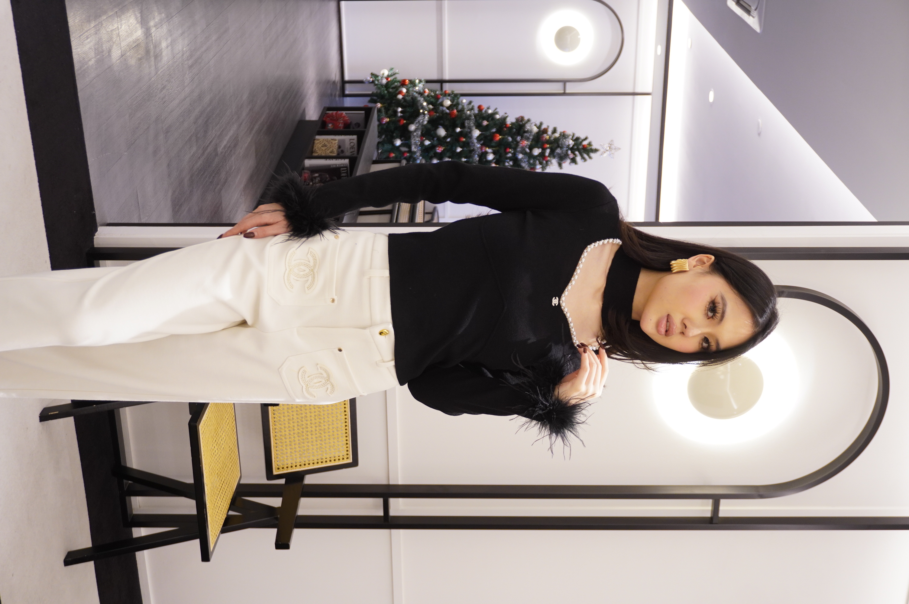 Celeste Pearl Choker Top MC2061