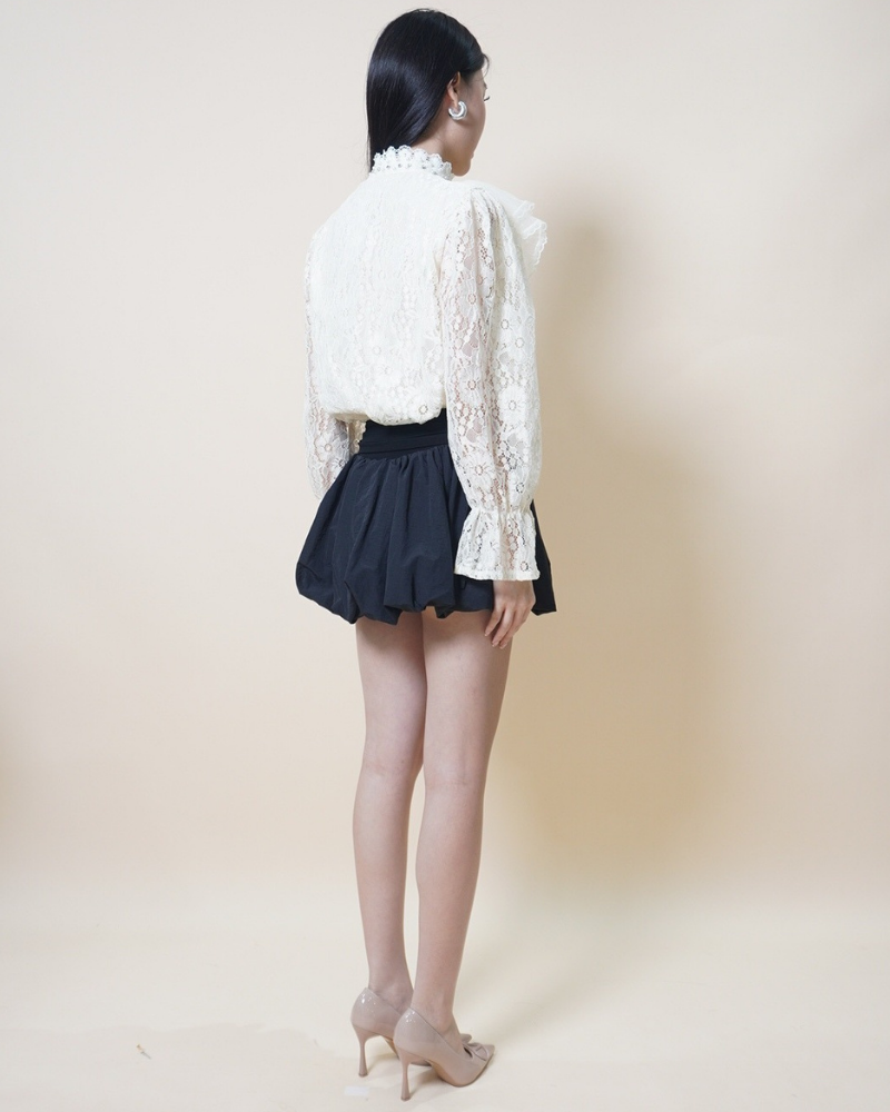 Romance Lace Ruffle Blouse CC1022