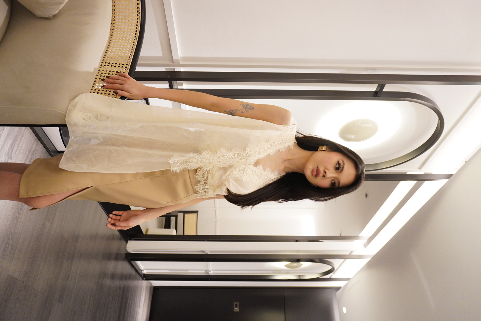 Luna Lace Overlay Top MC2038