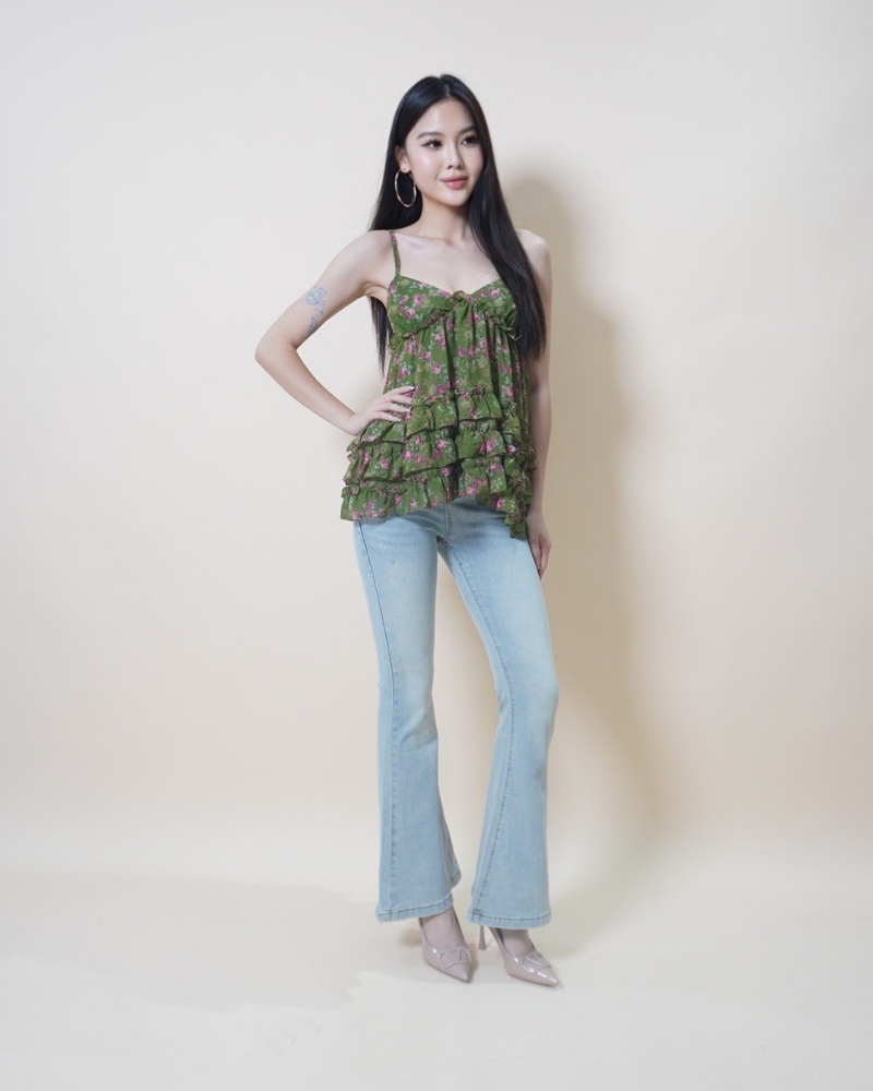 Garden Bloom Ruffle Camisole CC525