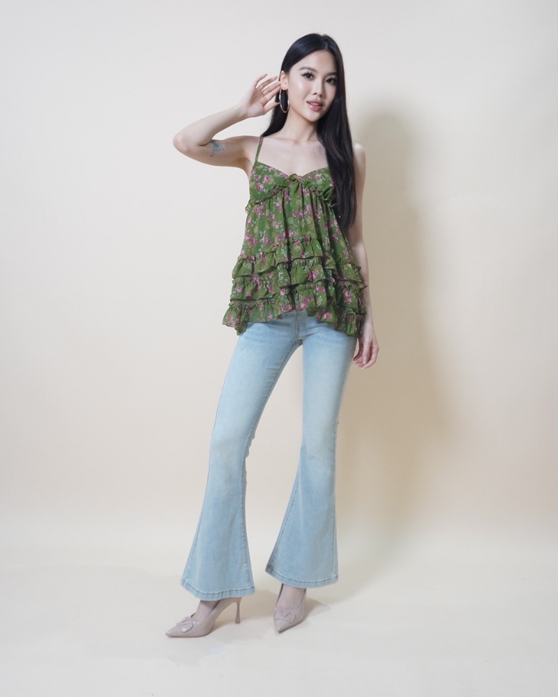 Garden Bloom Ruffle Camisole CC525