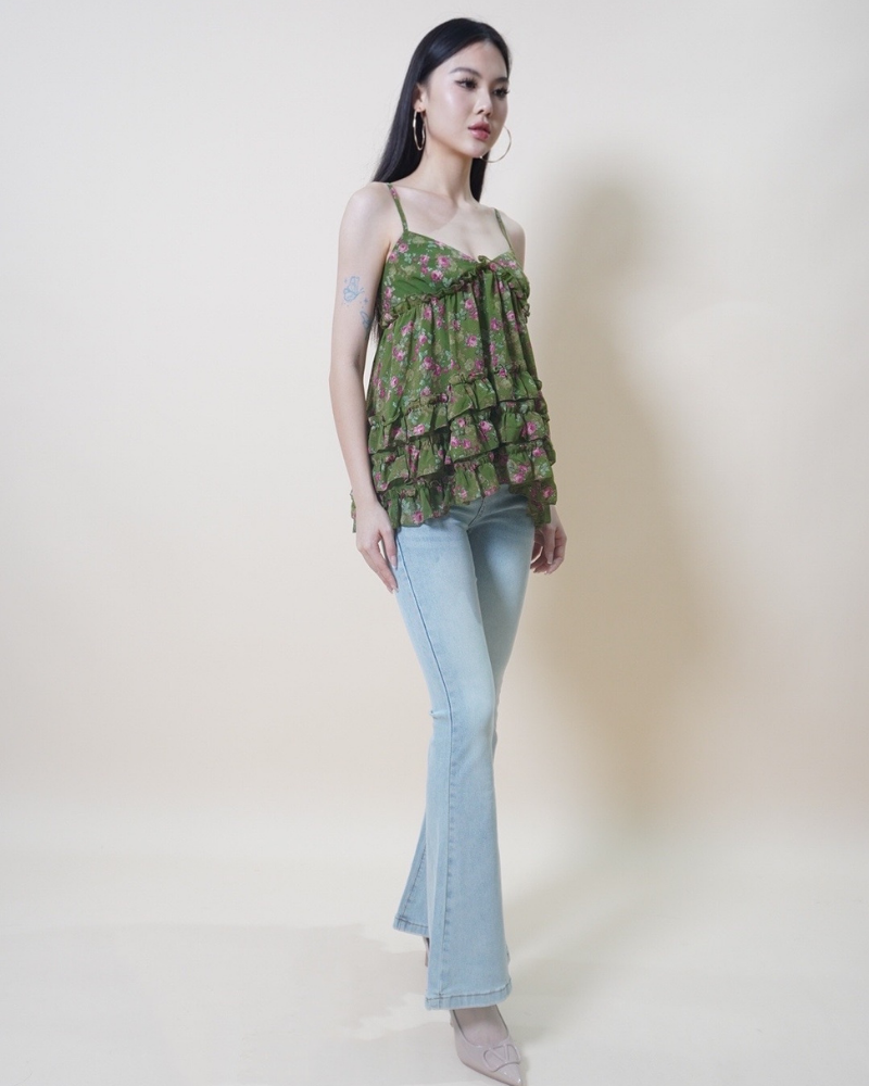 Garden Bloom Ruffle Camisole CC525