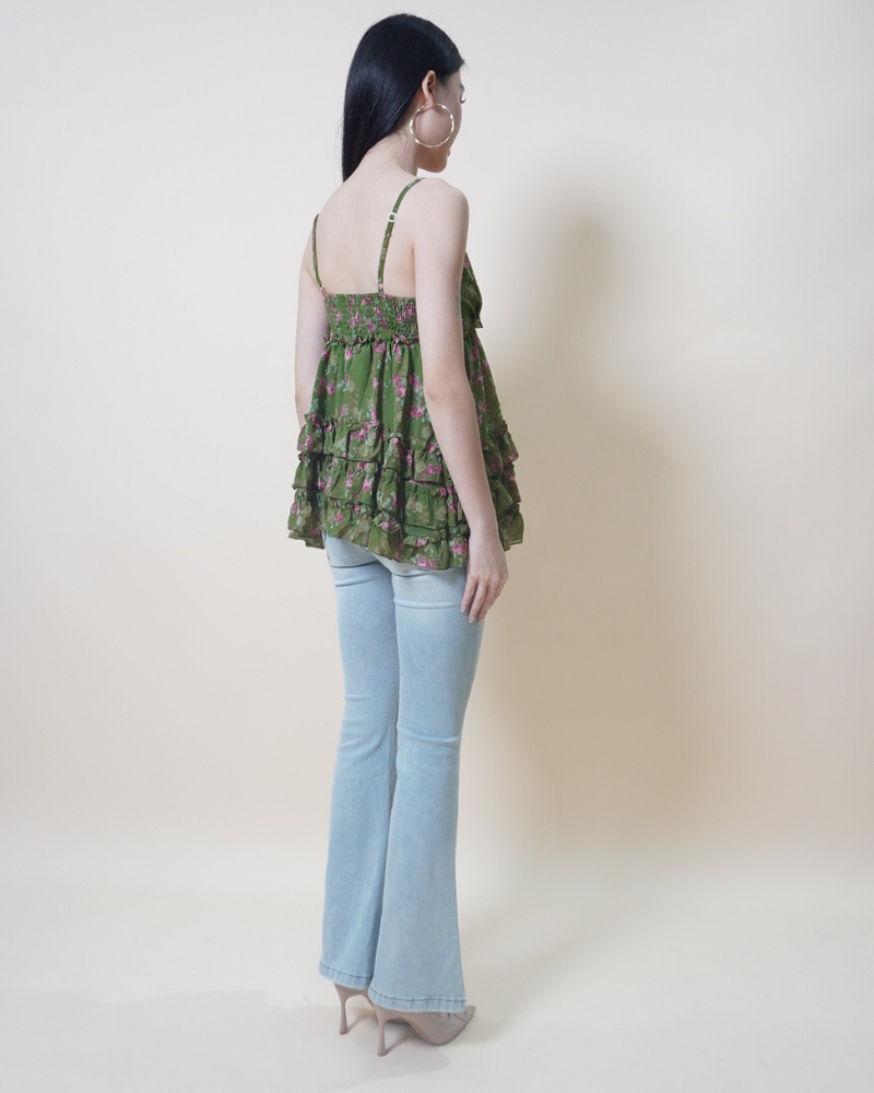 Garden Bloom Ruffle Camisole CC525