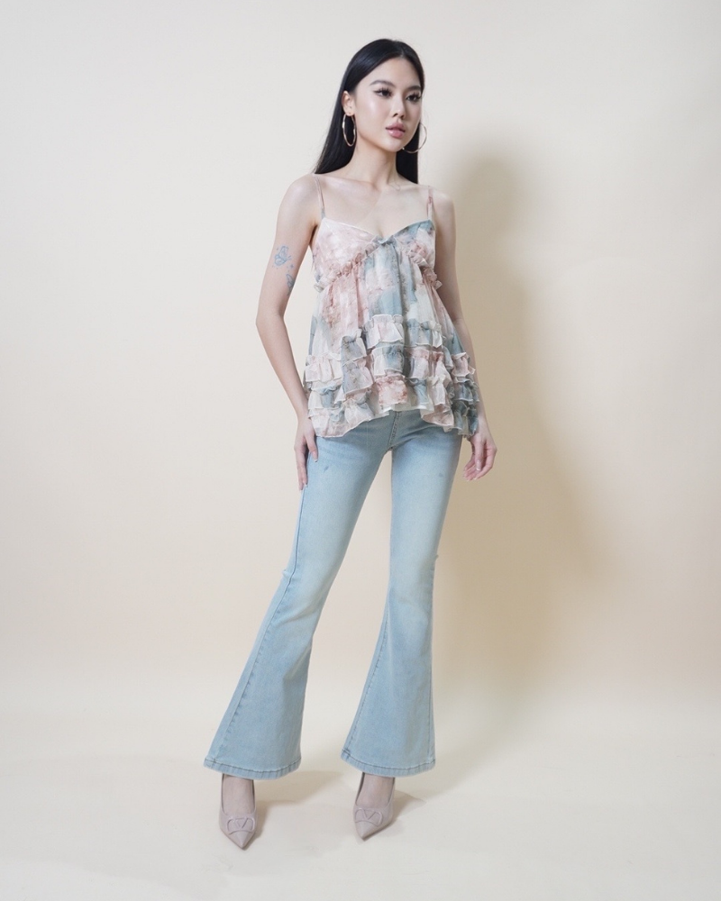 Garden Bloom Ruffle Camisole CC525