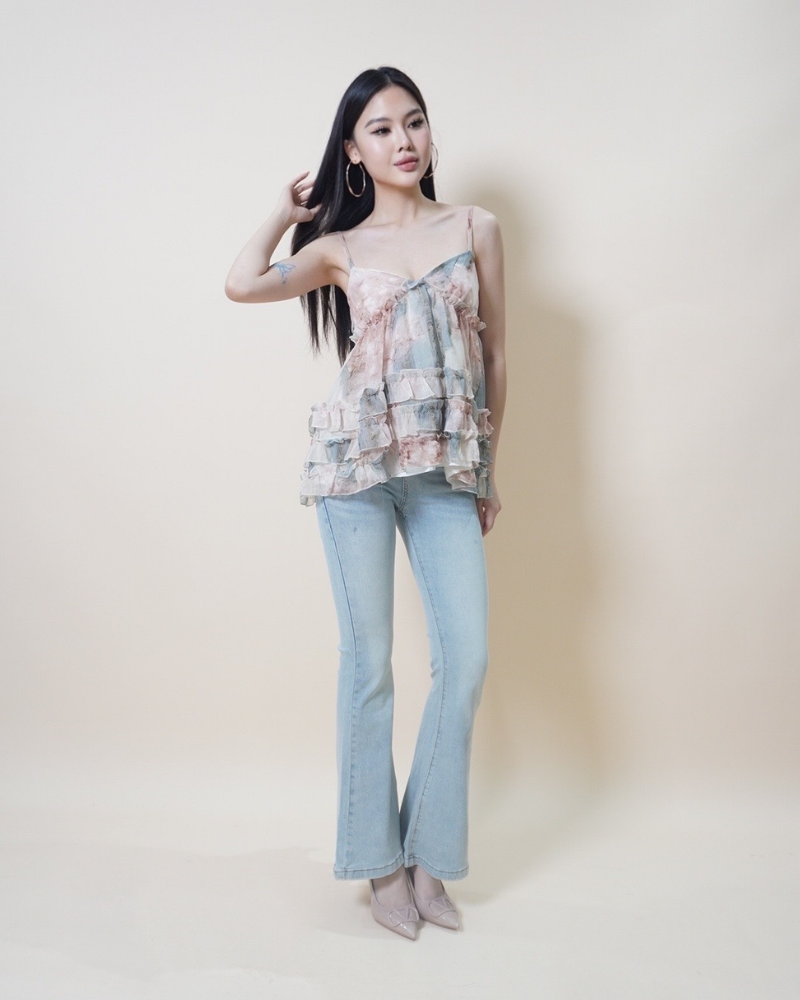 Garden Bloom Ruffle Camisole CC525